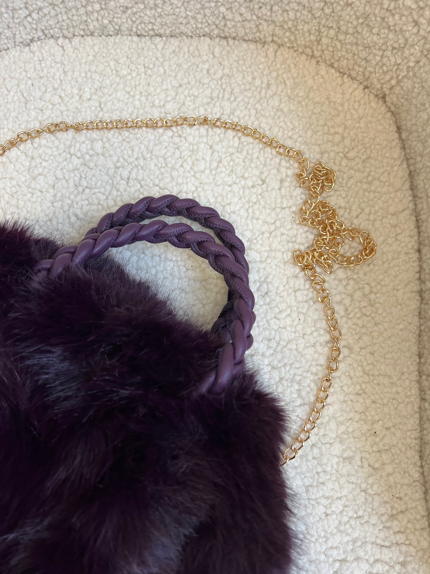 VIOLET BORSA ECO - FUR VIOLA