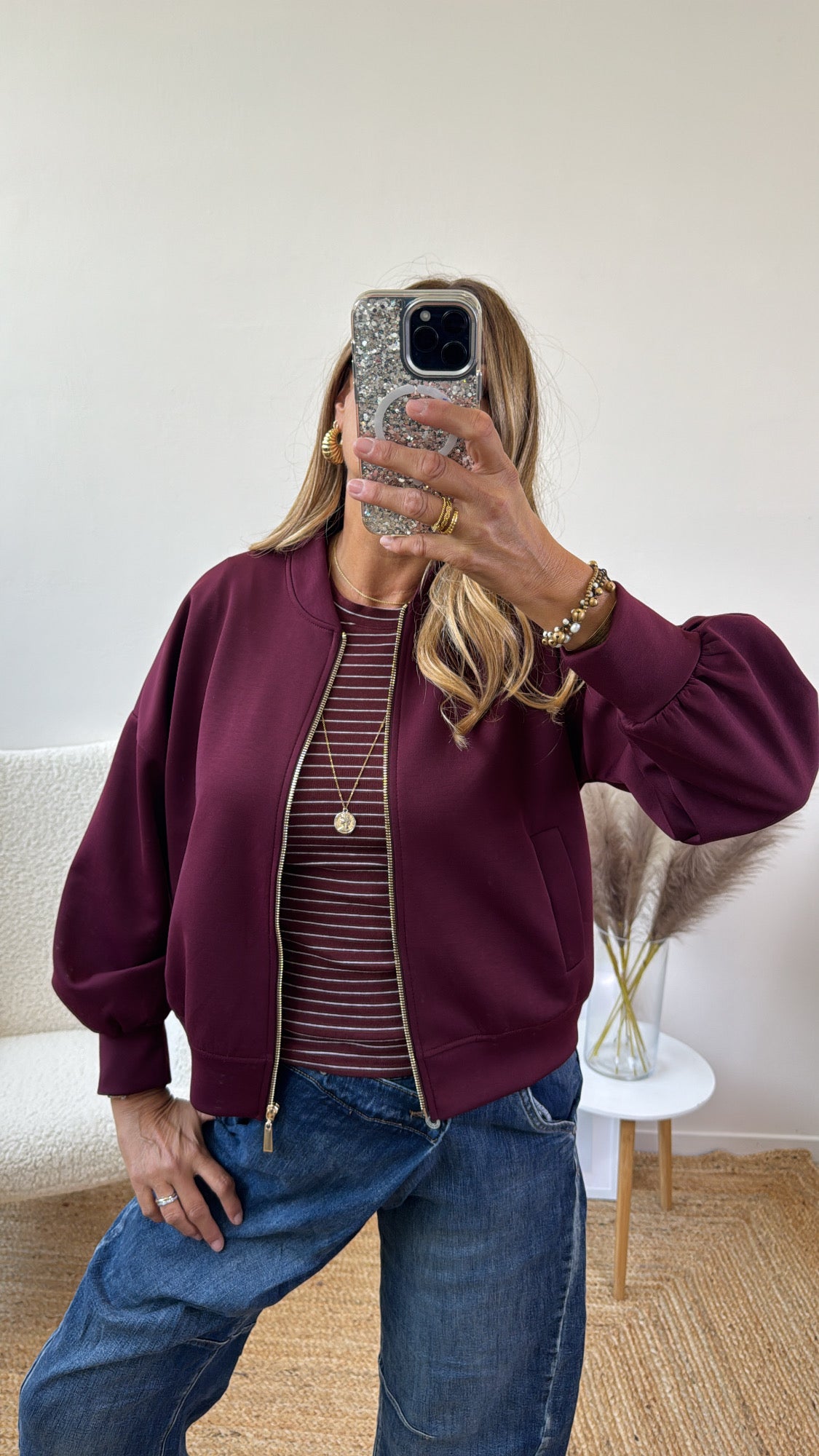 BOMBER BURGUNDY