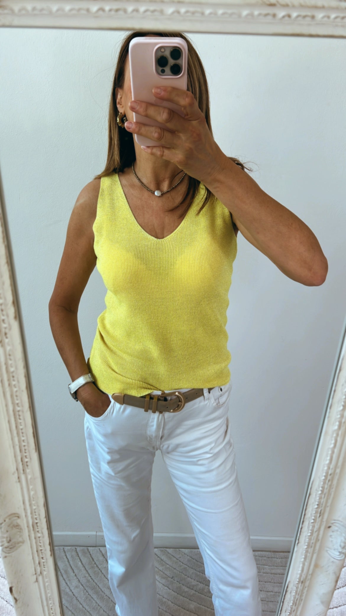 CANOTTA LUREX GIALLO