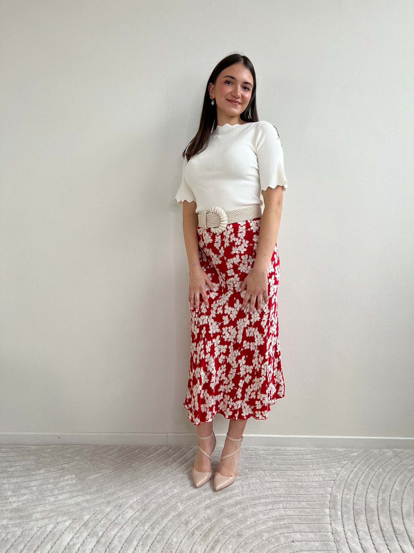 MIETTA PULL SMERLATO PANNA