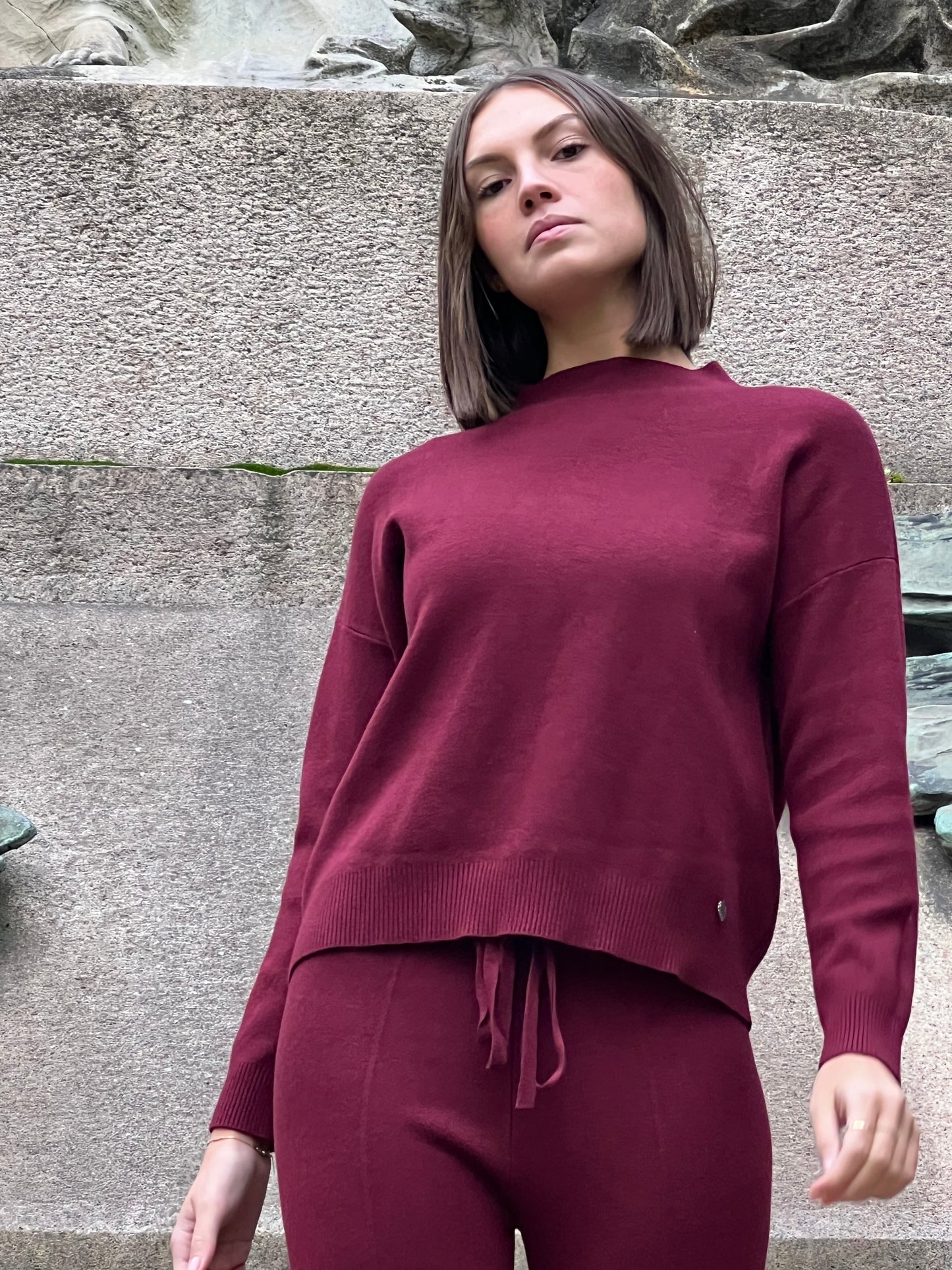COPENAGHEN SET TUTA BURGUNDY