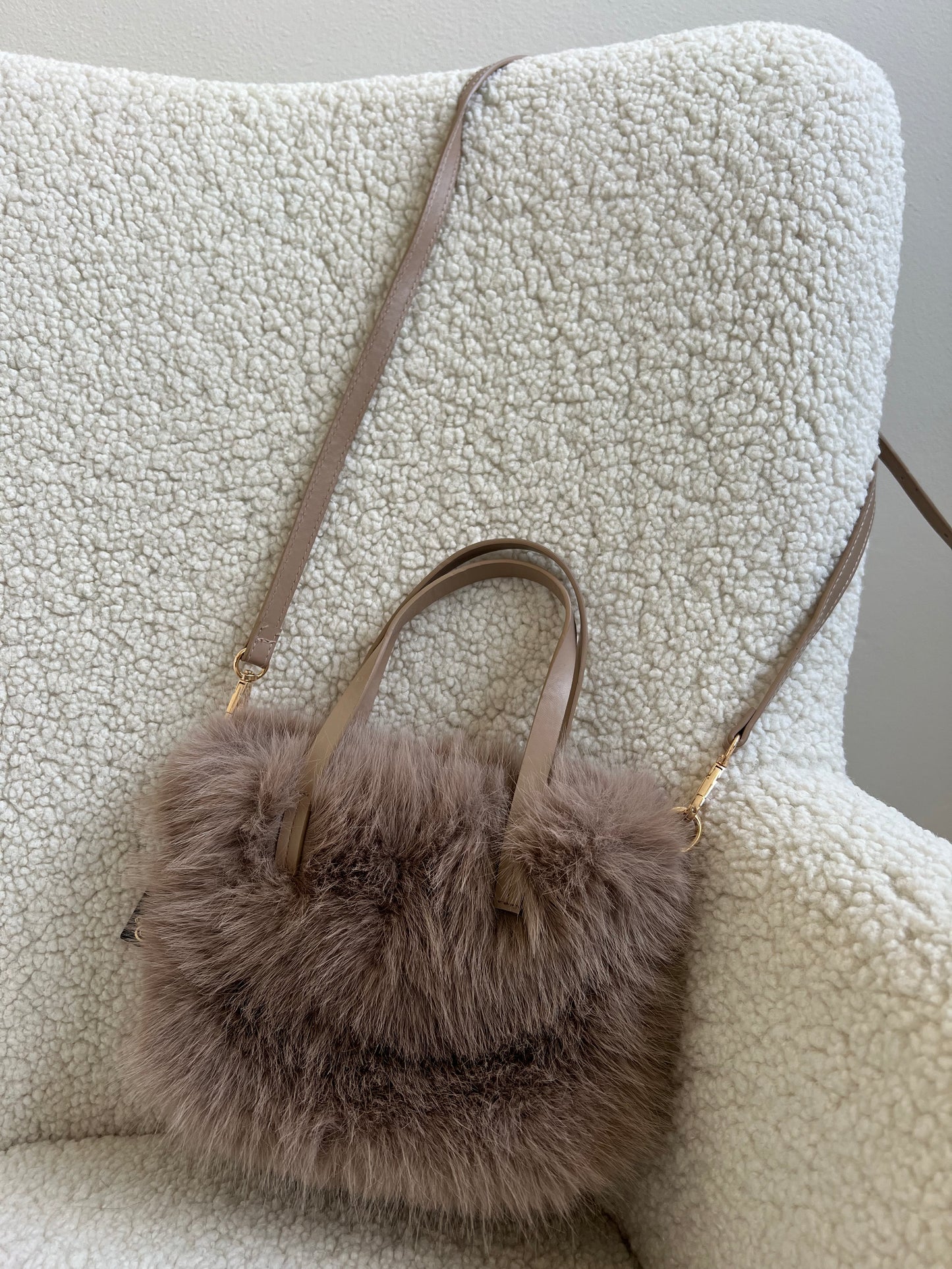 NATY BORSA ECO - FUR CAPPUCCINO