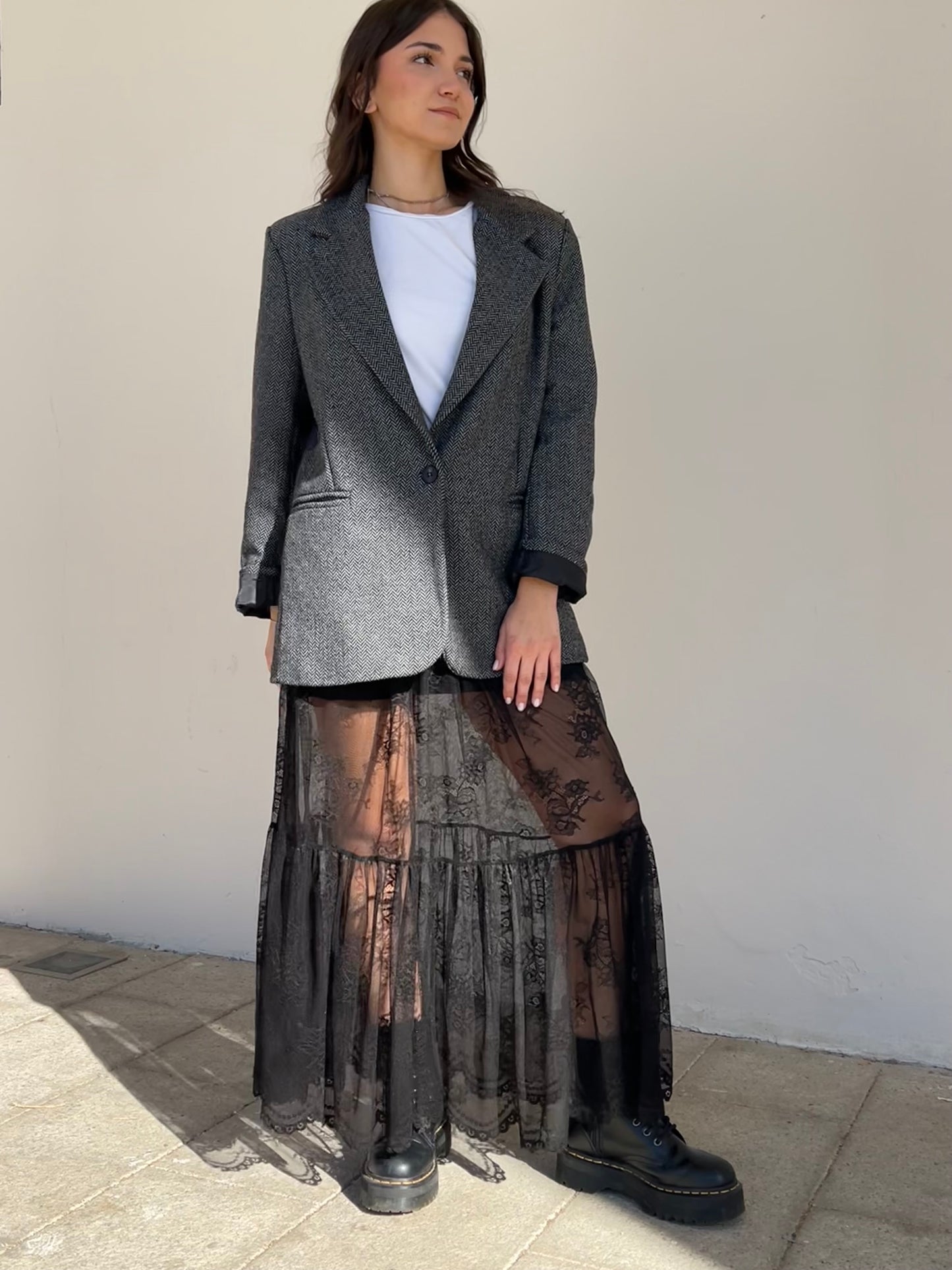 MAXI - GONNA IN PIZZO