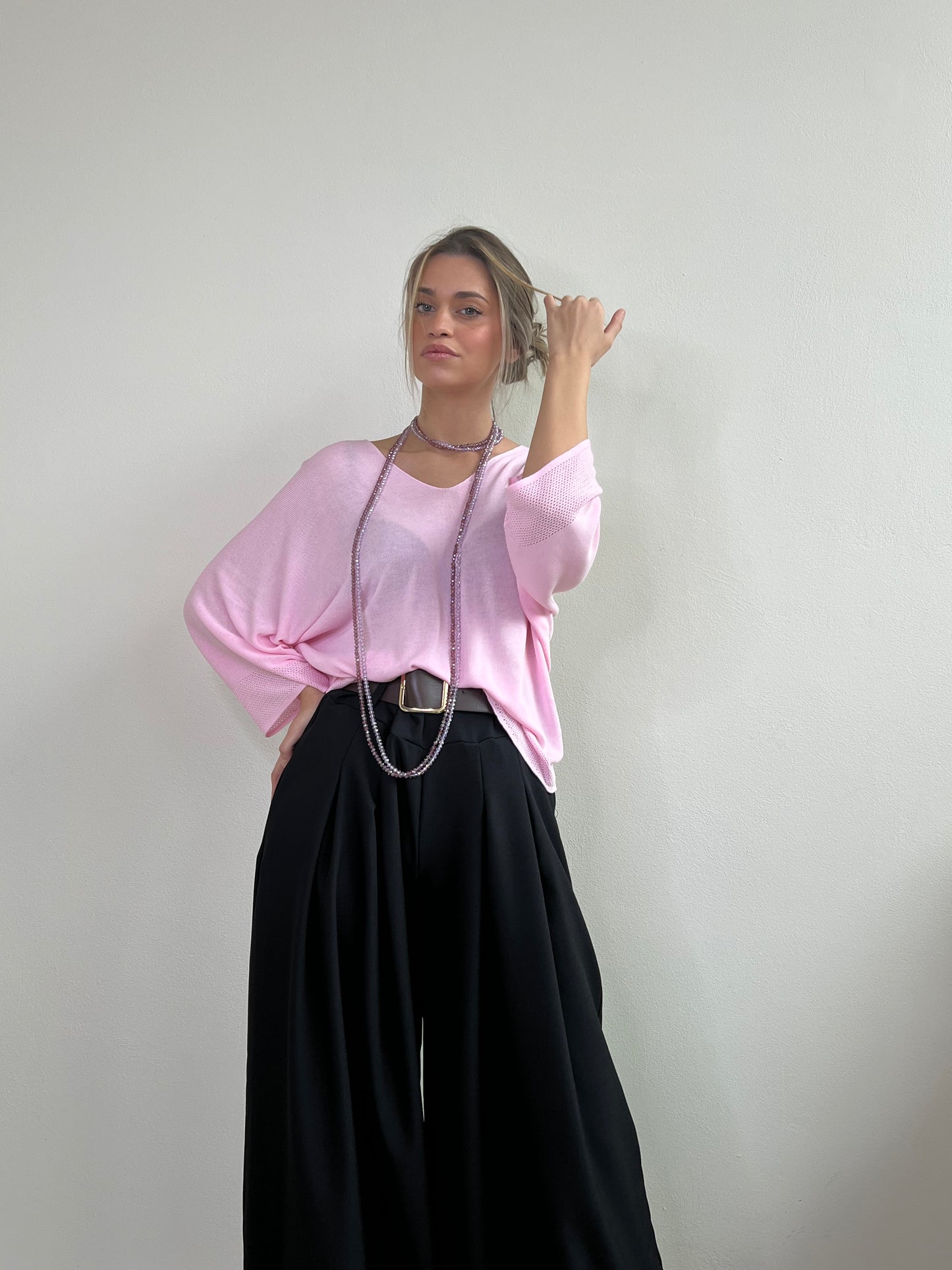 MIRIAM PANTALONE A PALAZZO NERO