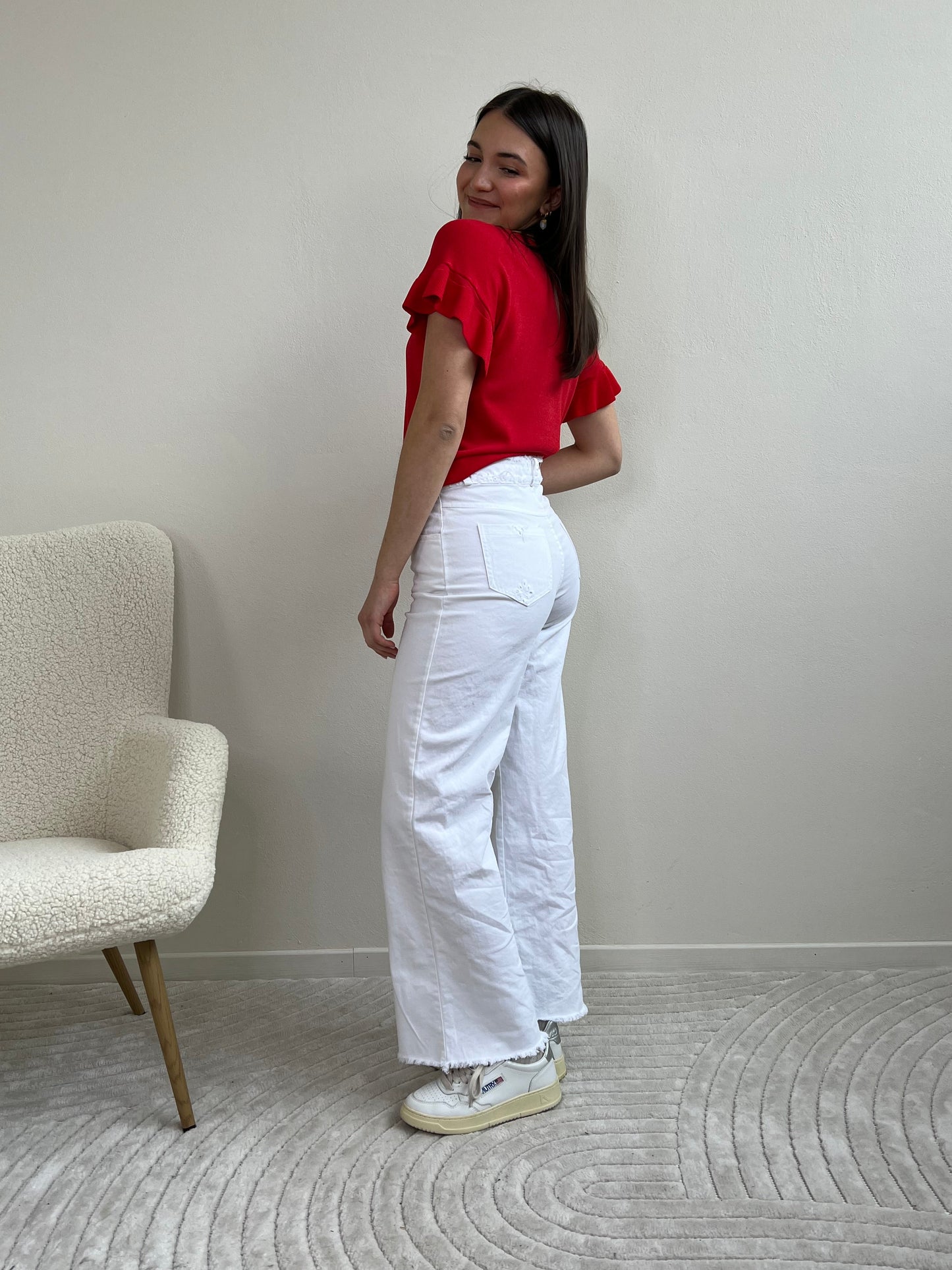 PANAMA JEANS WIDE LEG TAGLIA M