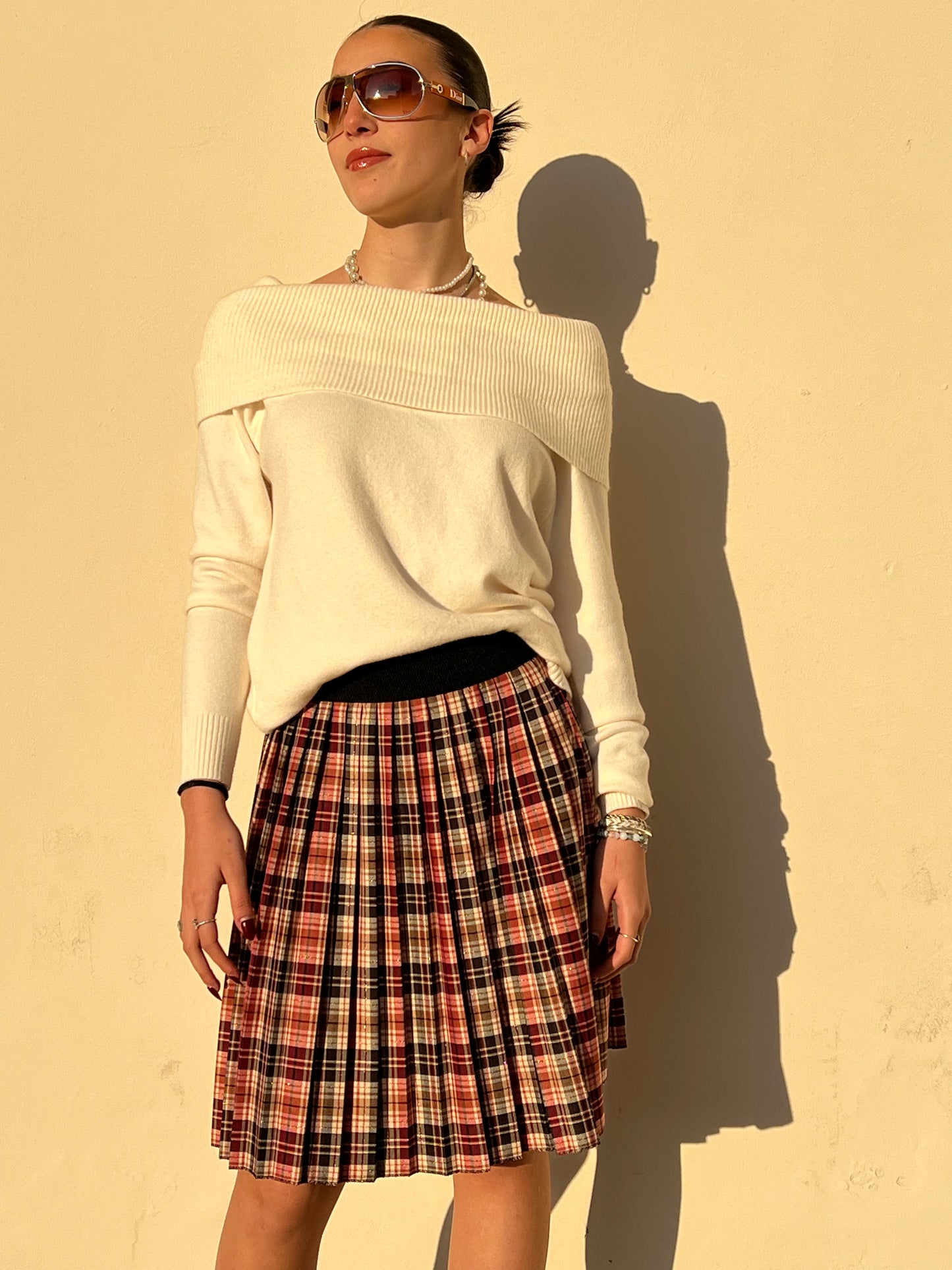 EMMA PULLOVER A SPALLE SCOPERTE LATTE