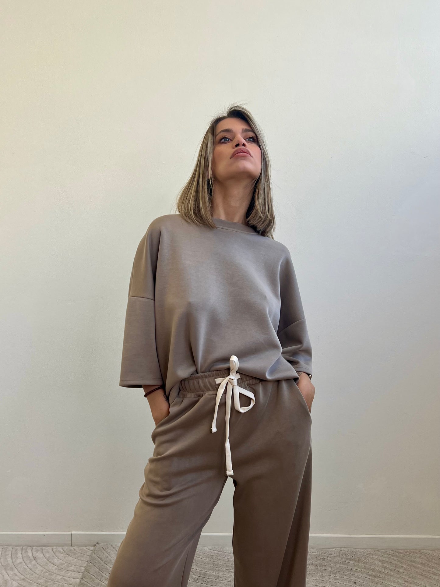 PANTALONE SOFT TOUCH EMILIE FANGO