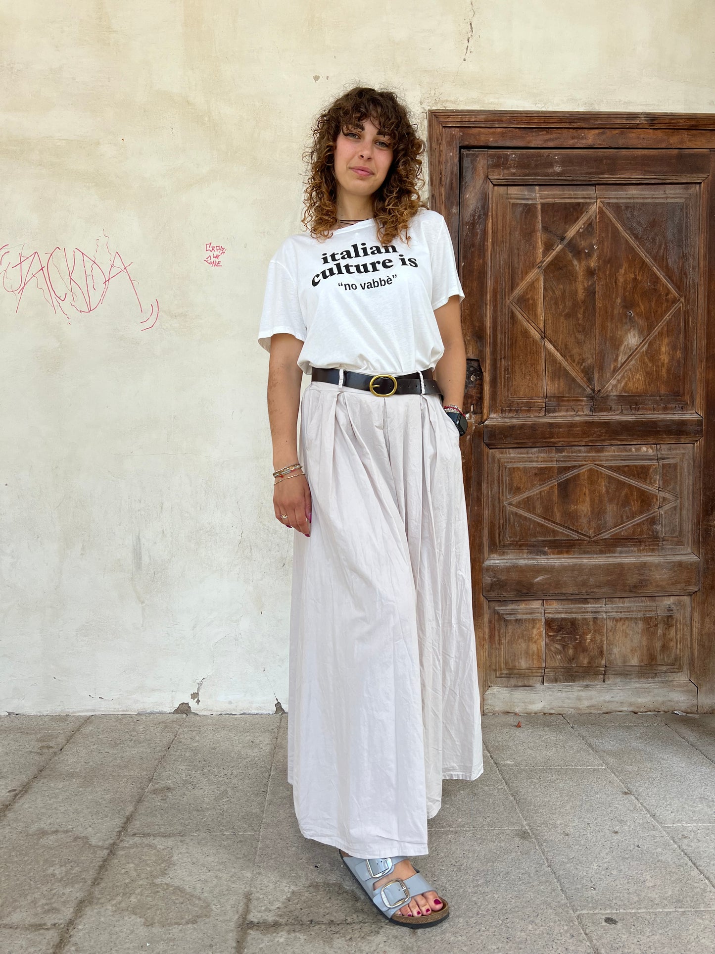 DELFINA PANTALONE AMPIO VAR.BEIGE