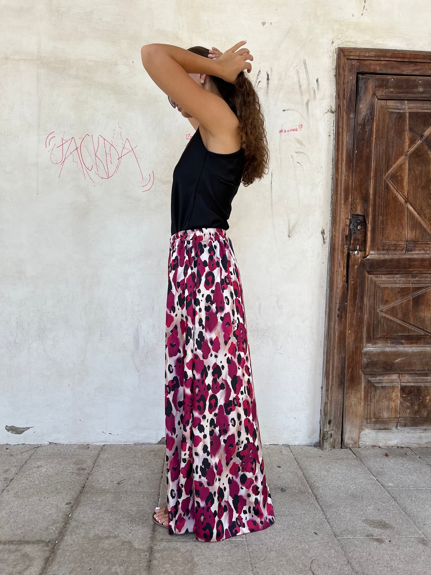SABRINA PANTALONE AMPIO VAR.LAMPONE