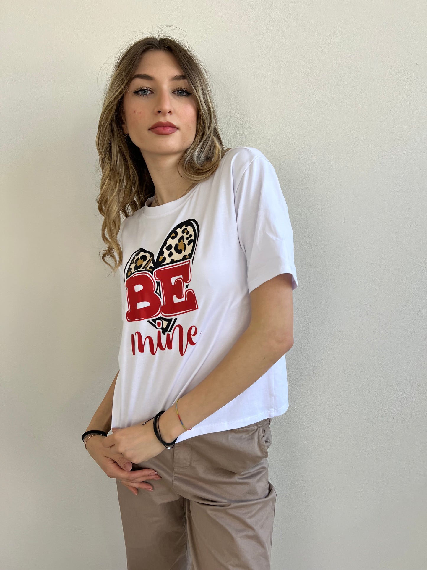 T.SHIRT CUORE ANIMALIER