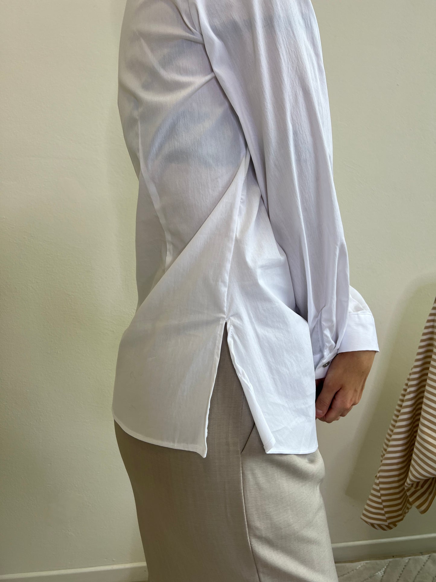 CAMICIA CON NODO BIANCA taglia L