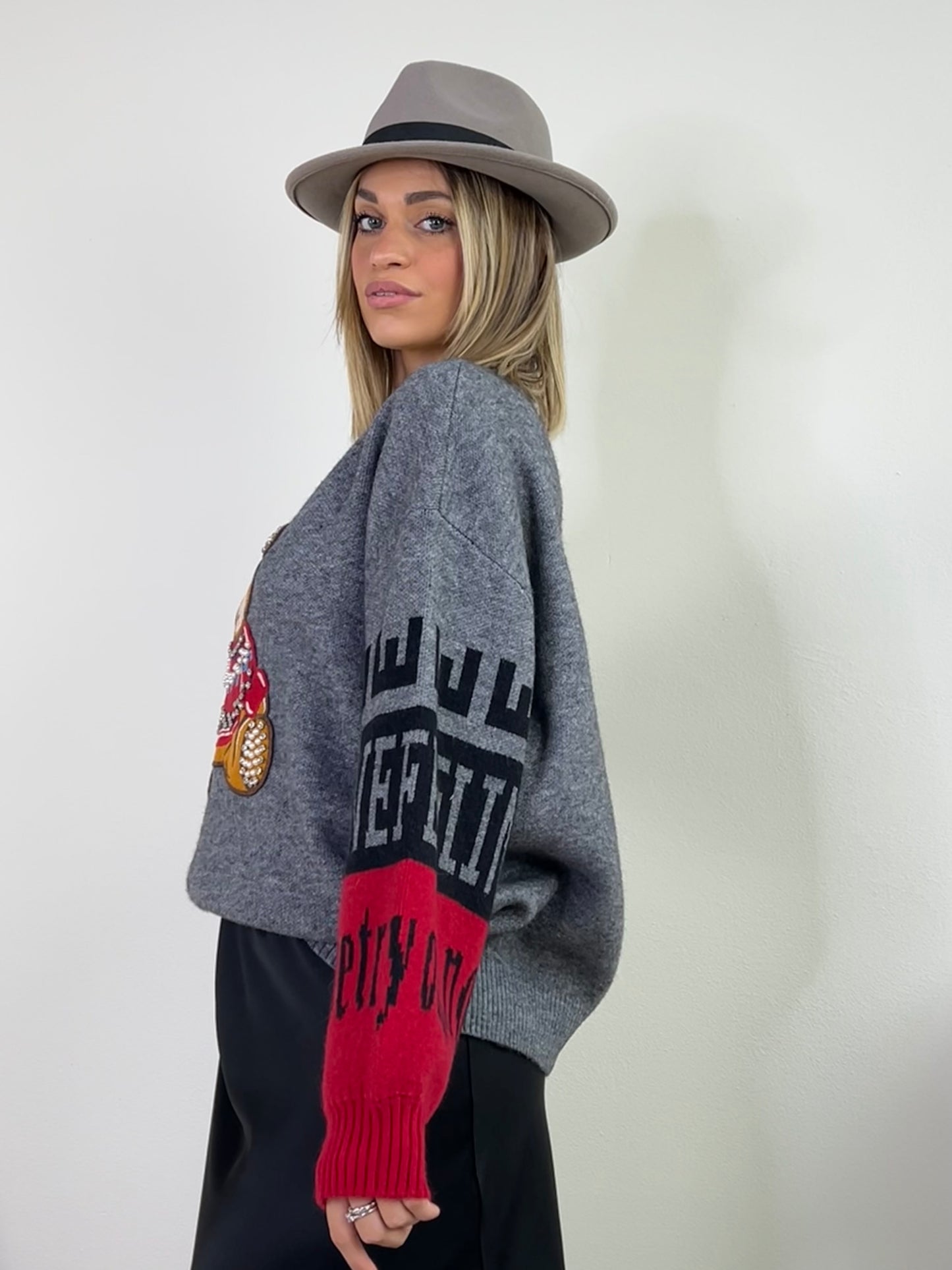 ELTON PULLOVER GRIGIO MELANGE