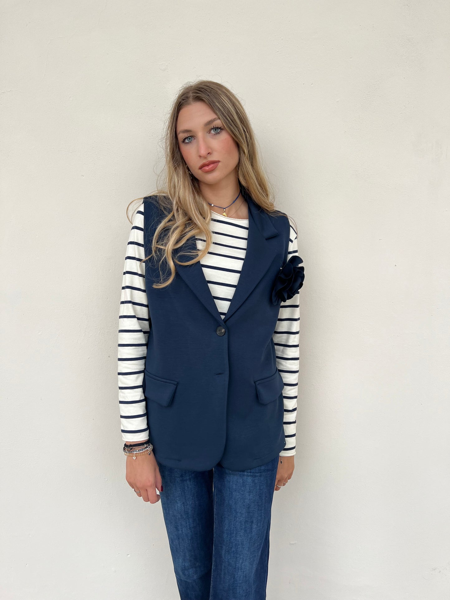 JIL GILET VAR.BLU