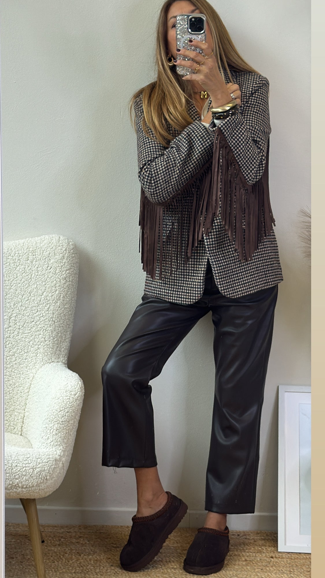 BLAZER LIVERPOOL panna nero cioccolato