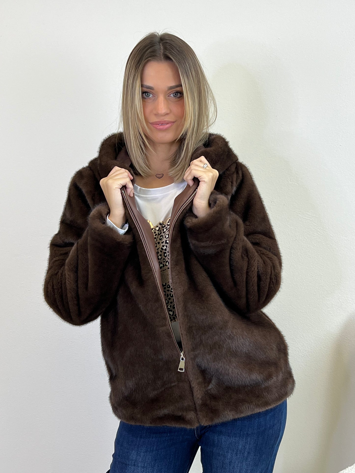 GIUBBINO ECO - FUR VISONE