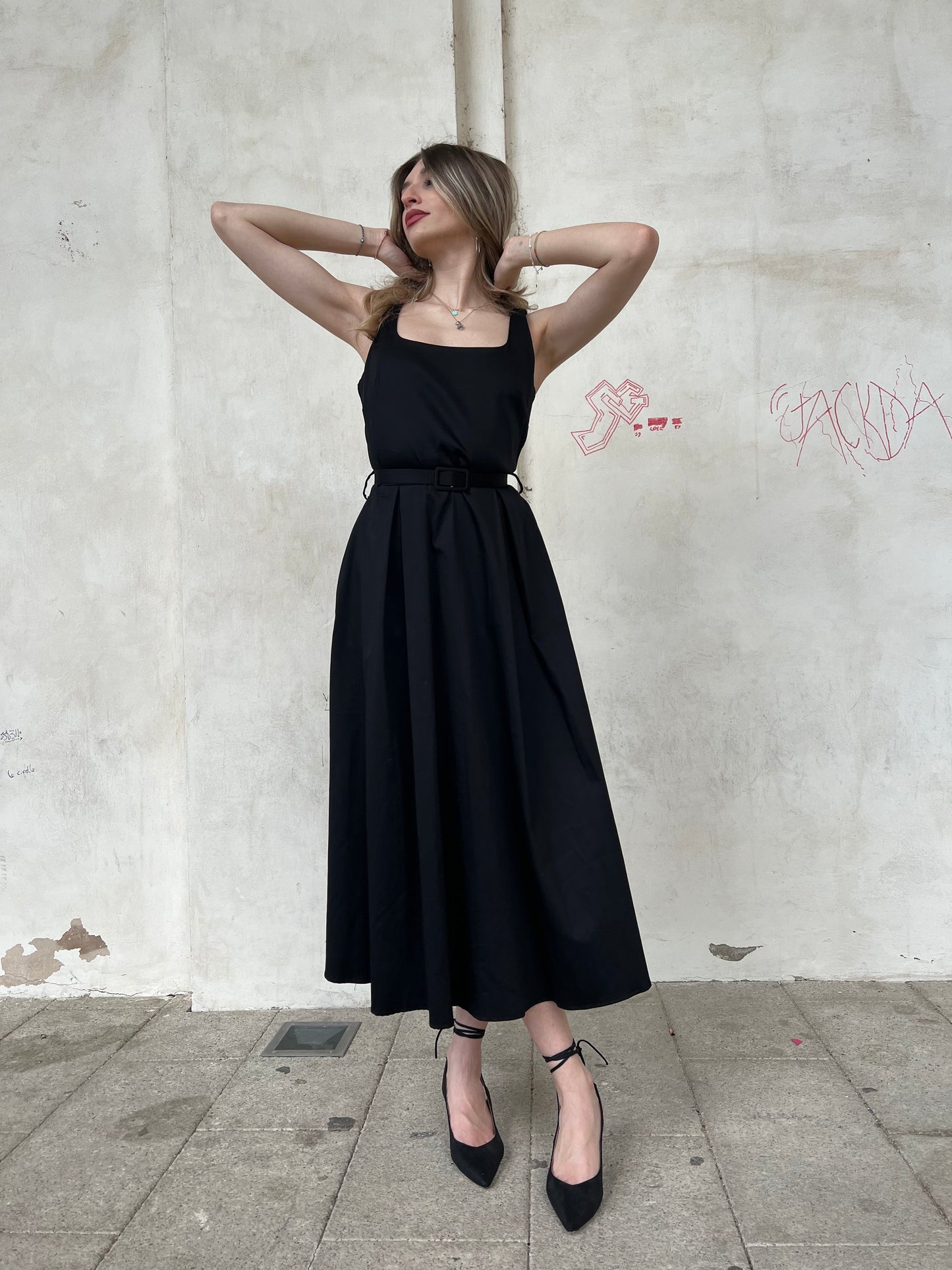 CHARLOTTE DRESS NERO tg.s