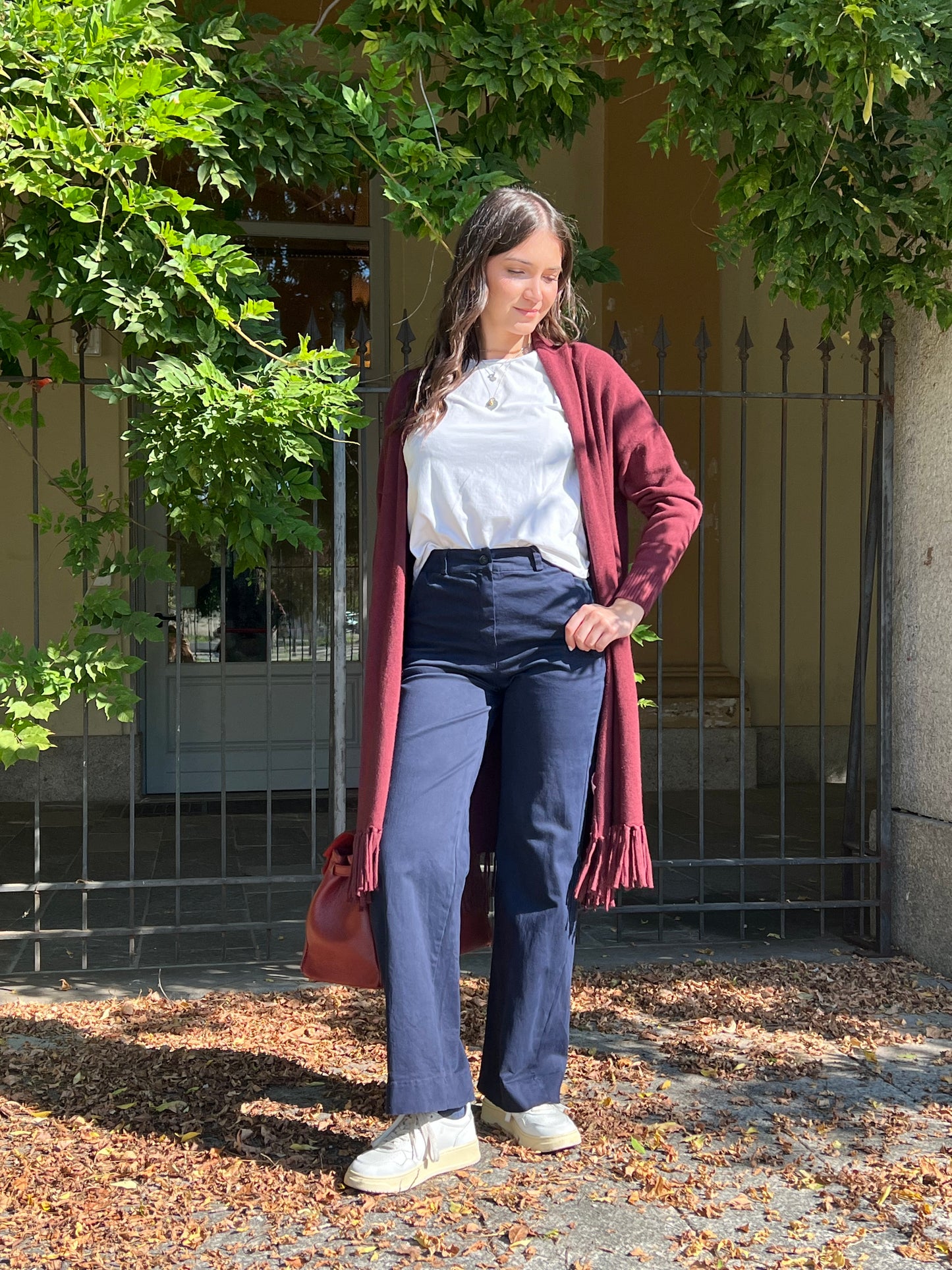 ILENIA PANTALONI WIDE LEG BLU NOTTE TAGLIA L