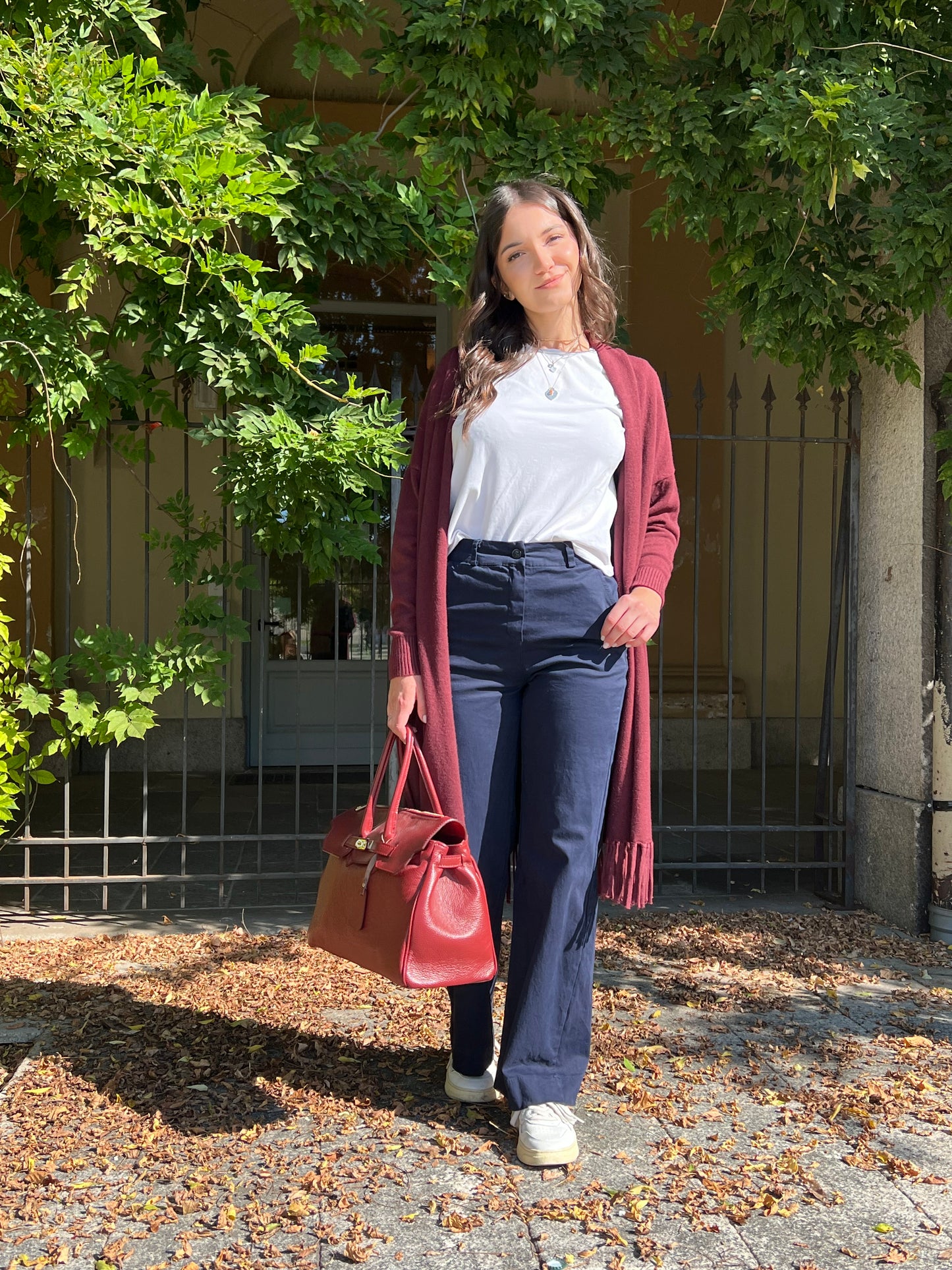 ARIZONA MAXI - CARDIGAN BORDEAUX