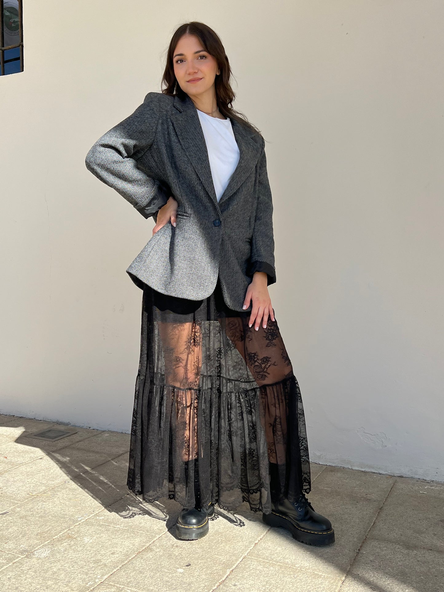 MAXI - GONNA IN PIZZO