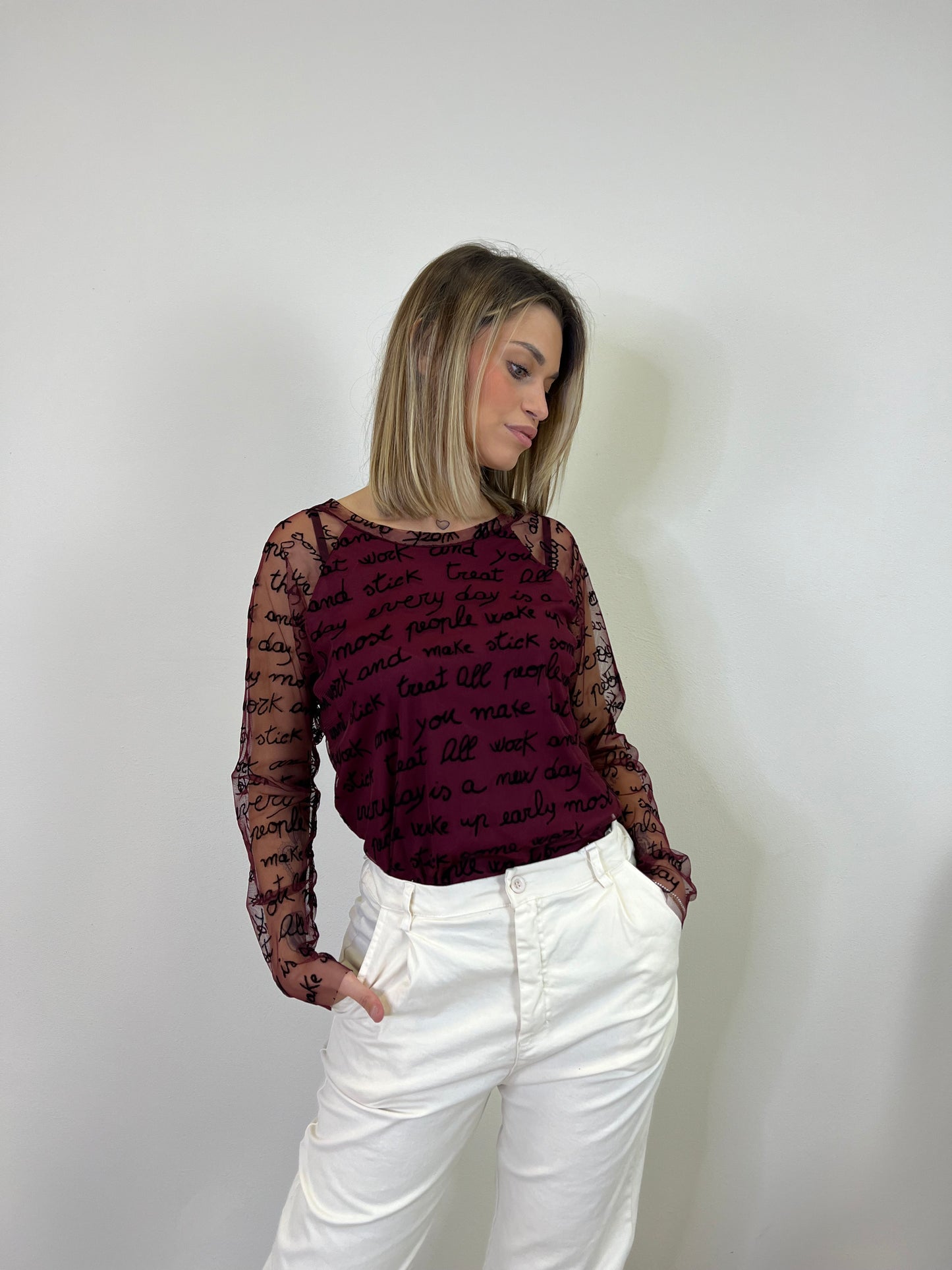 MILANO PANTALONE MOM FIT BURRO taglia L