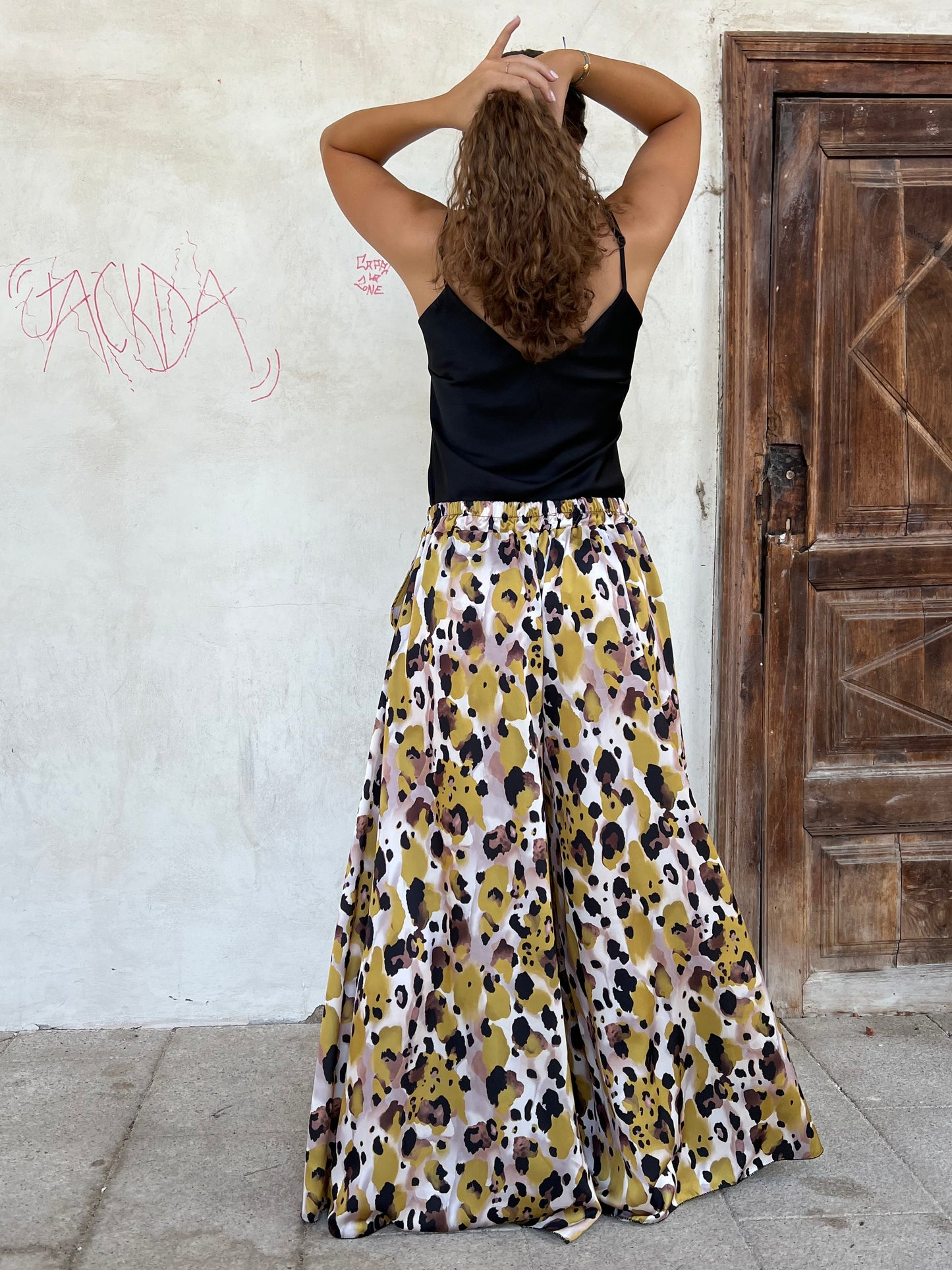 SABRINA PANTALONE AMPIO VAR.SENAPE