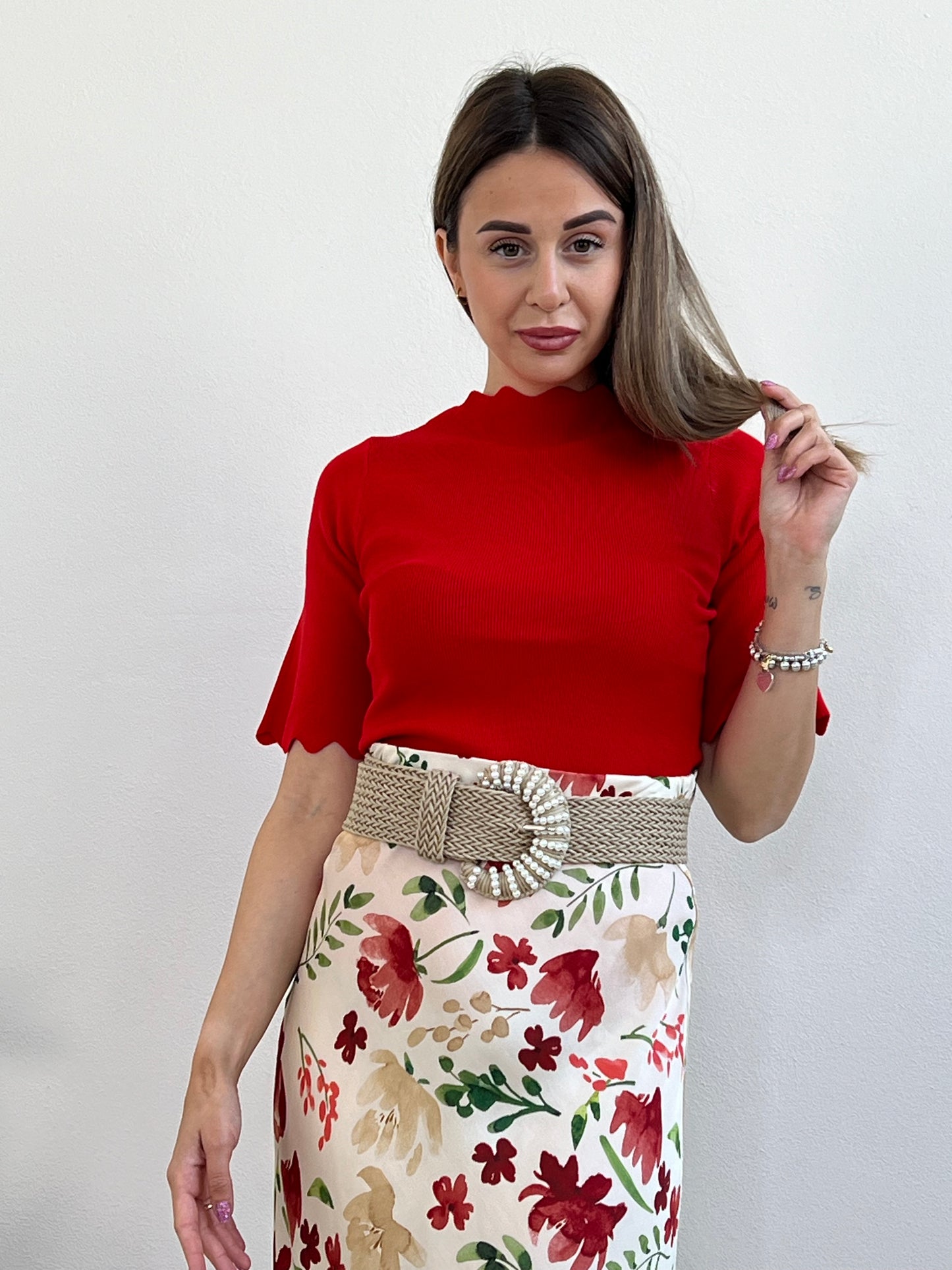 MIETTA PULL SMERLATO GERANIO