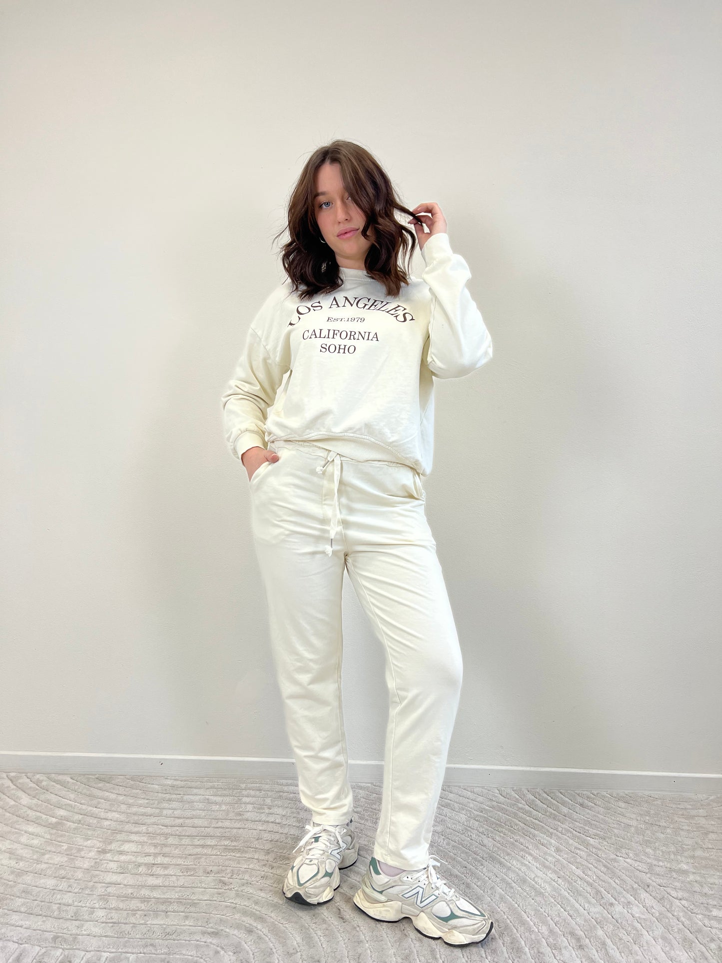 HUSTON PANTALONE TUTA BURRO