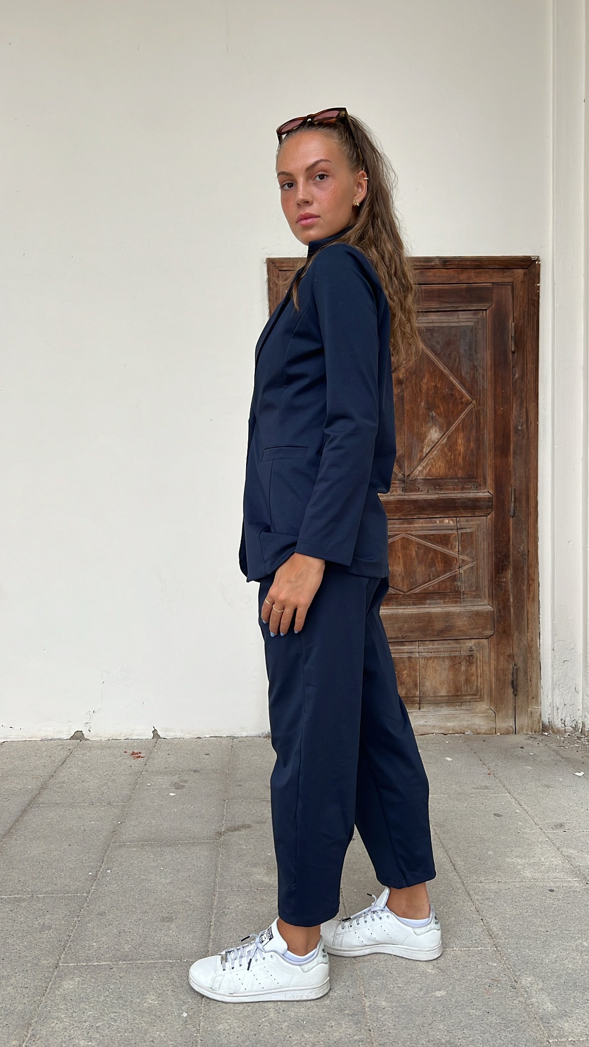 OFFICE PANTALONE OVETTO BLU TAGLIA S