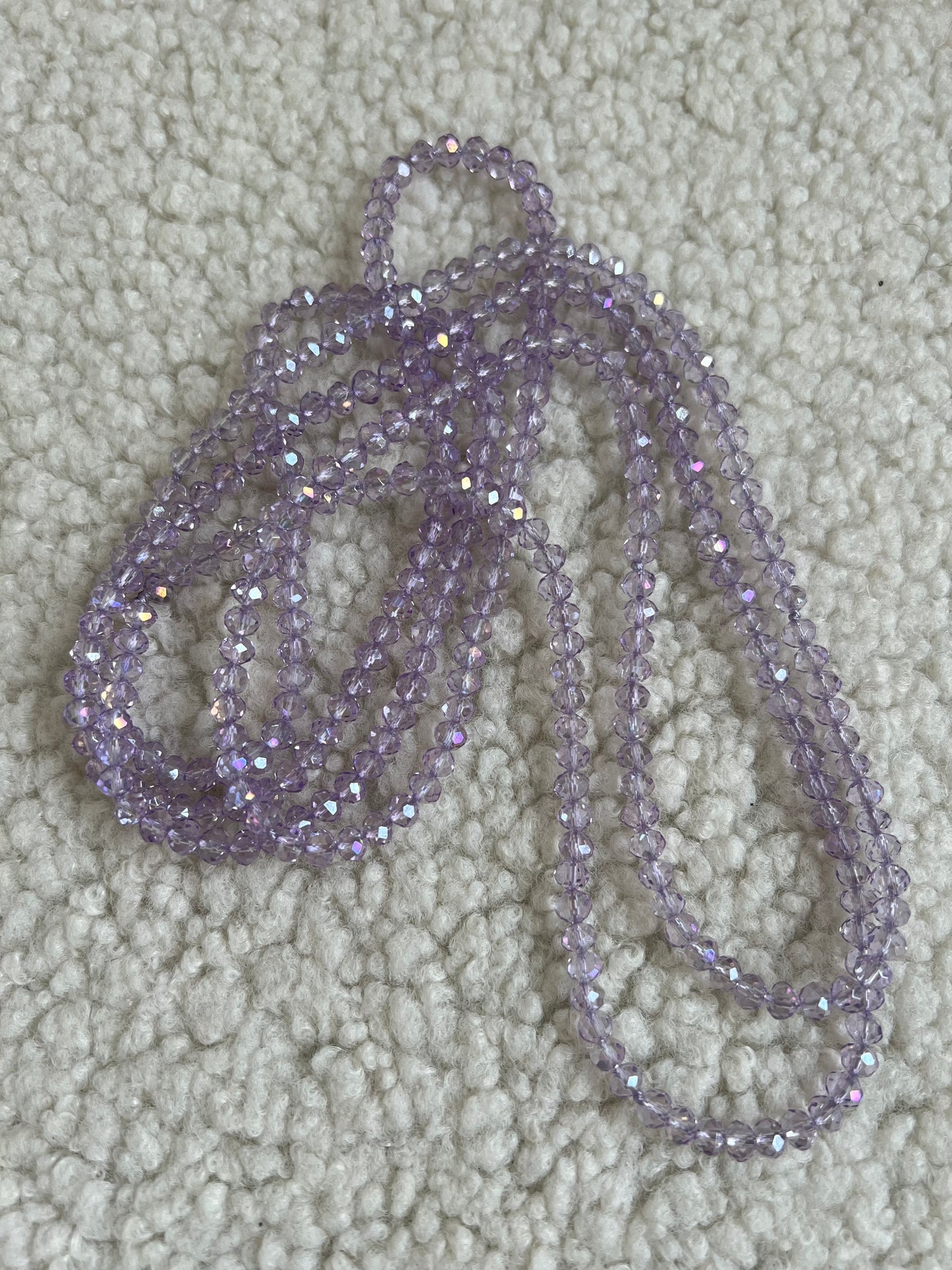 COLLANA LUNGA SFACCETTATA ROSA QUARZO