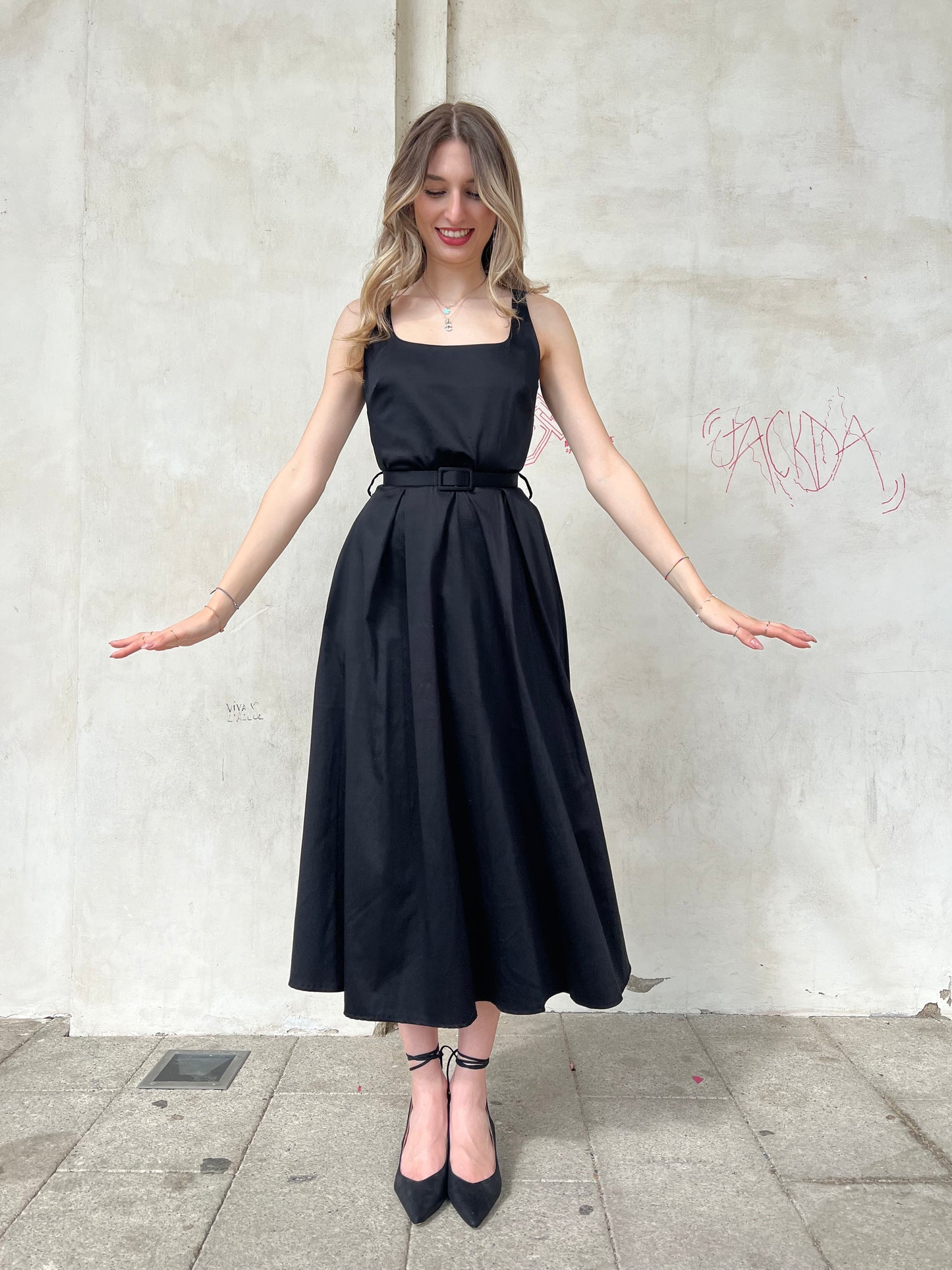 CHARLOTTE DRESS NERO tg.s