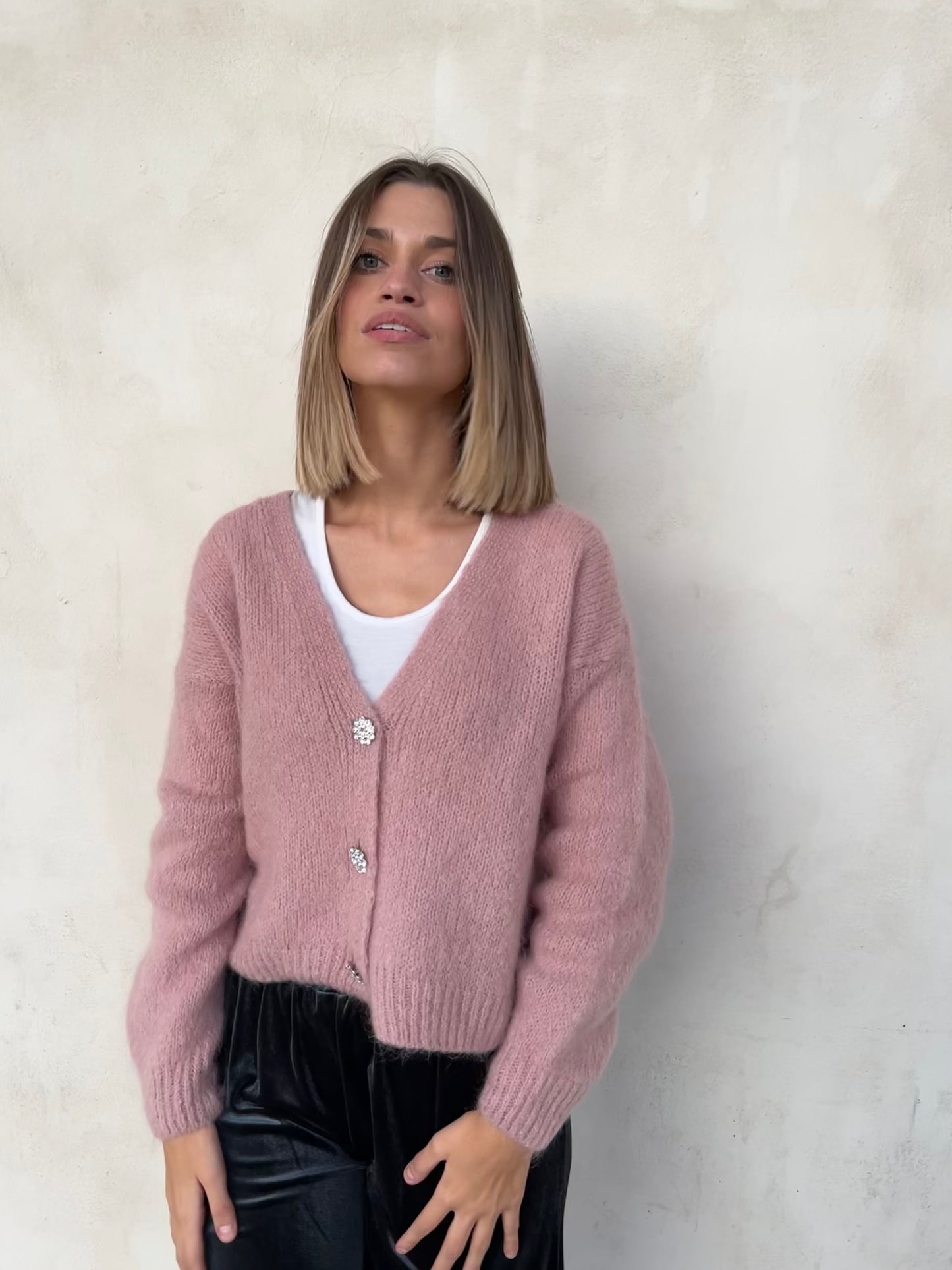 CLIO CARDIGAN BLUSH