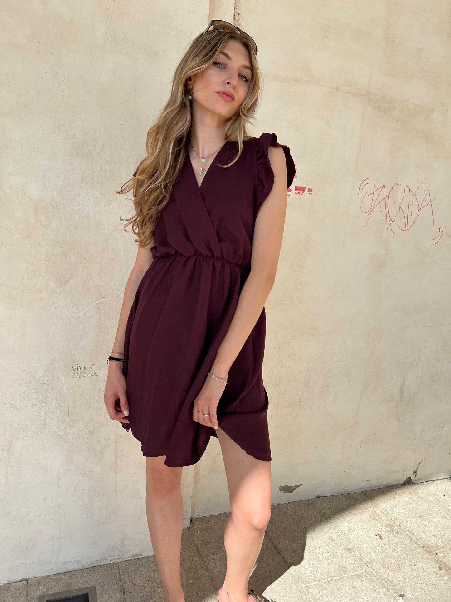 RACHELE MINI DRESS VAR.PRUGNA