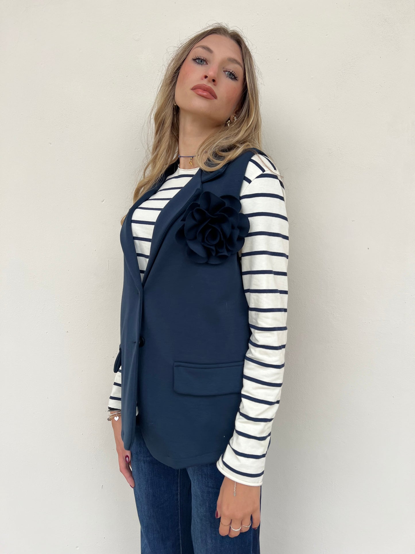 JIL GILET VAR.BLU