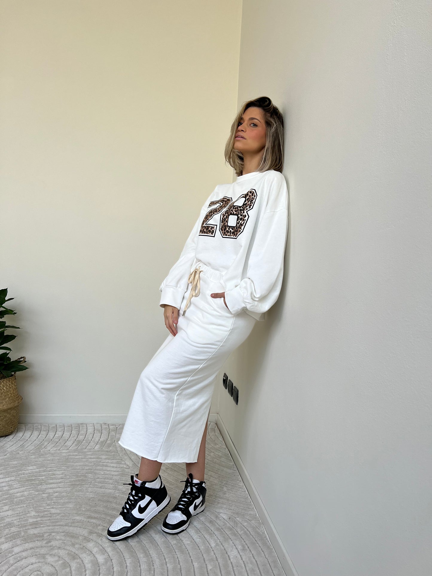 JANA SET IN FELPA BIANCO