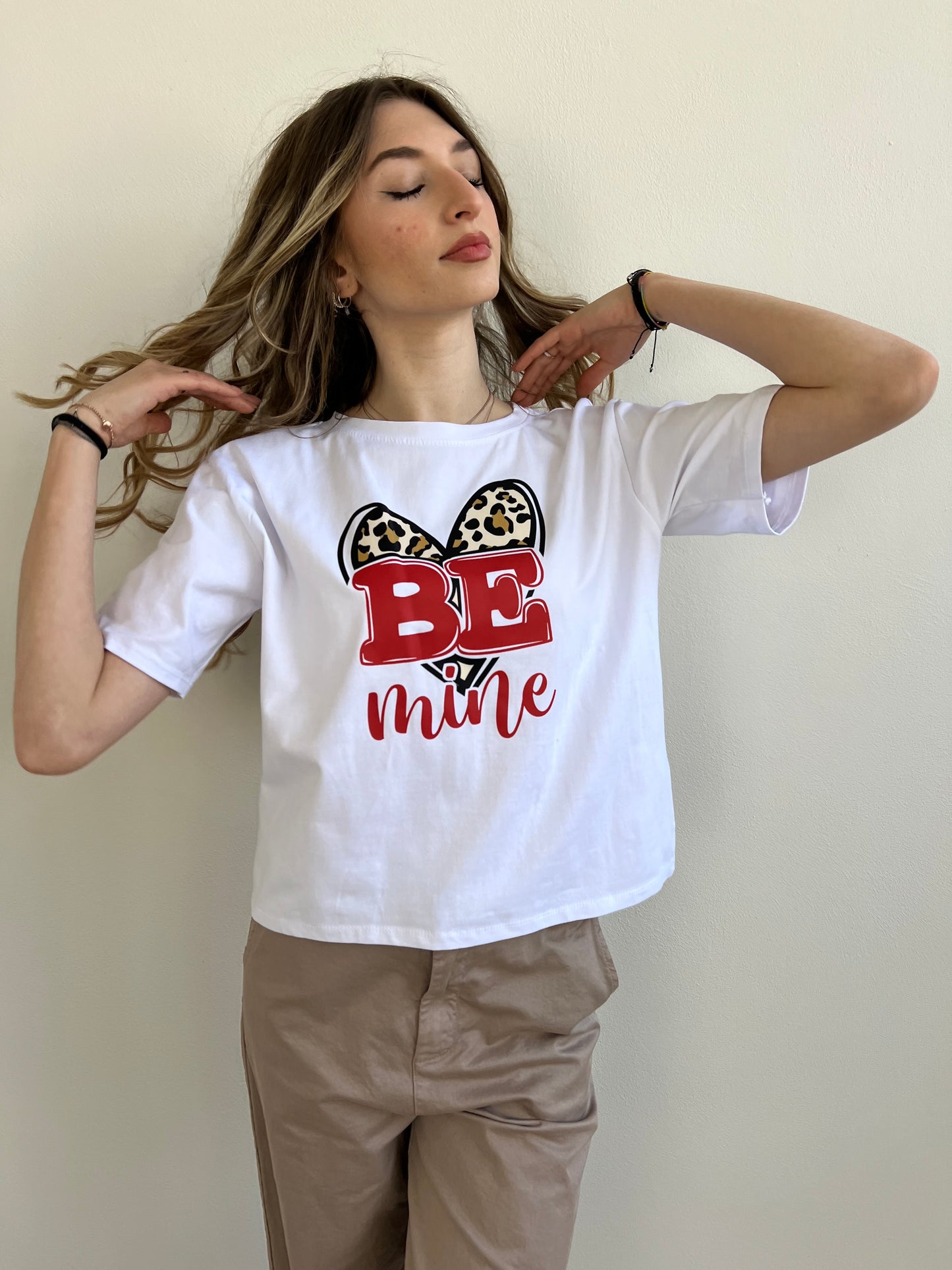 T.SHIRT CUORE ANIMALIER