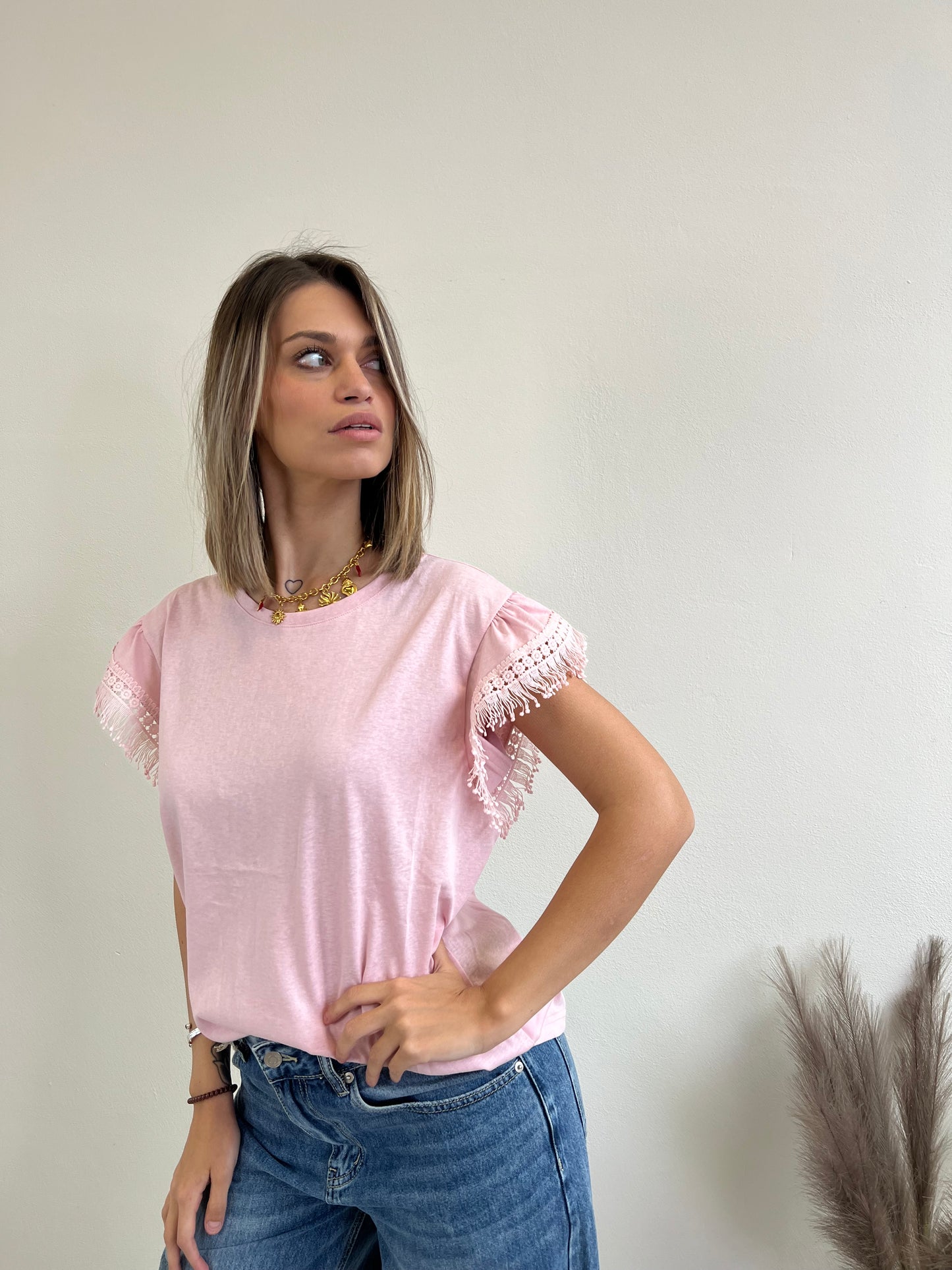 T.shirt YLENIA ROSA TAGLIA L/XL