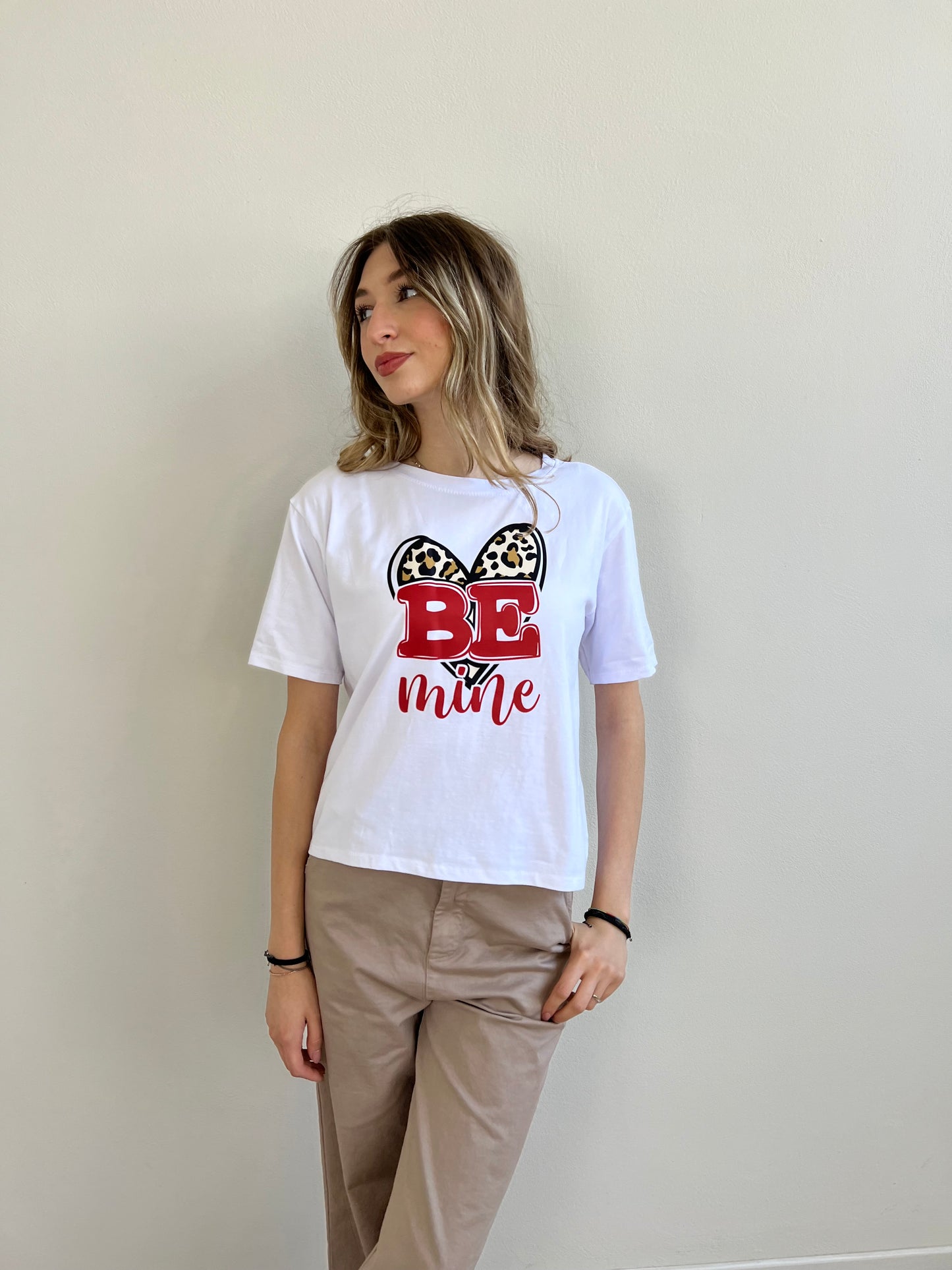 T.SHIRT CUORE ANIMALIER