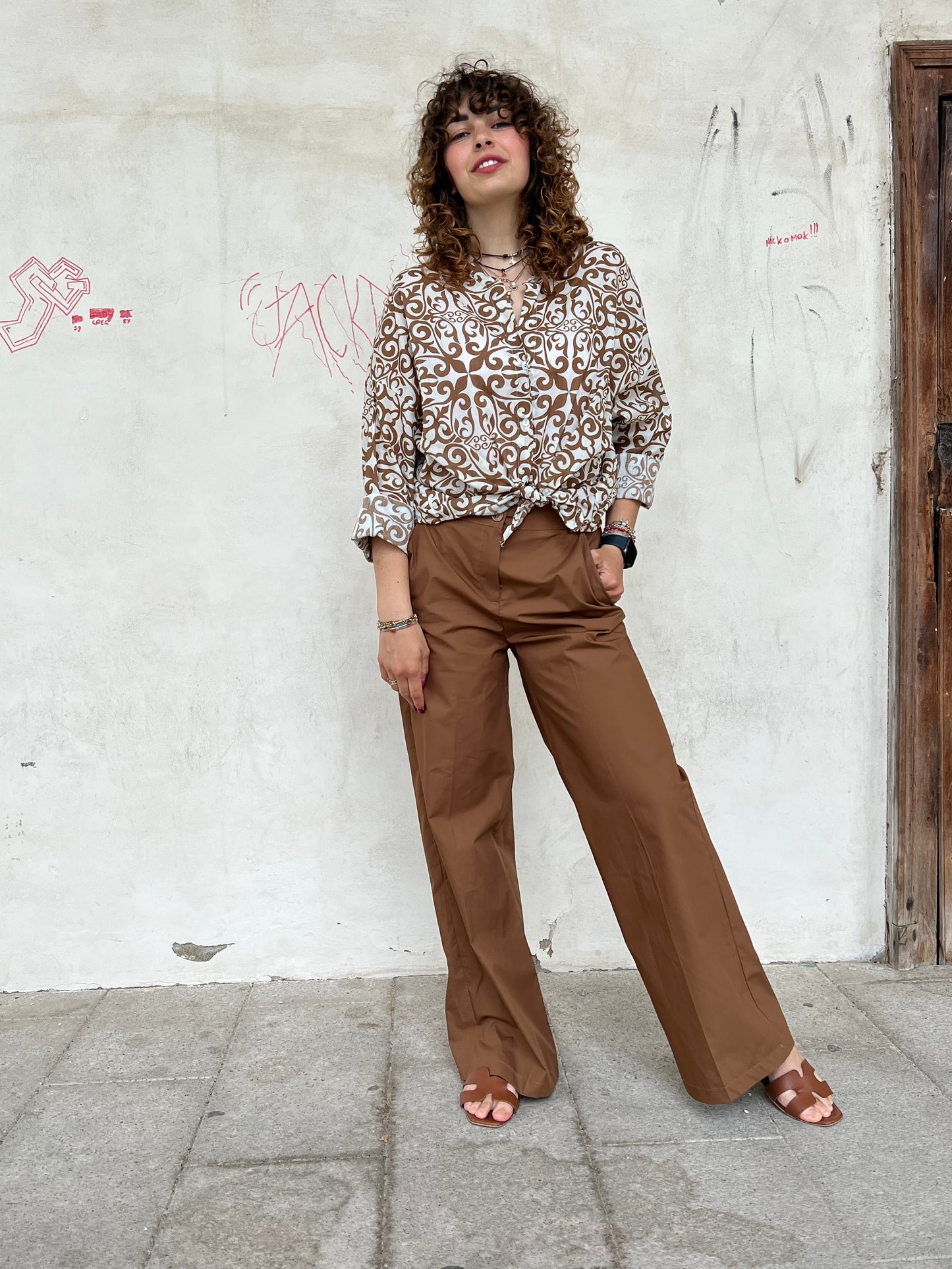 CORFÙ blusa fantasia maioliche