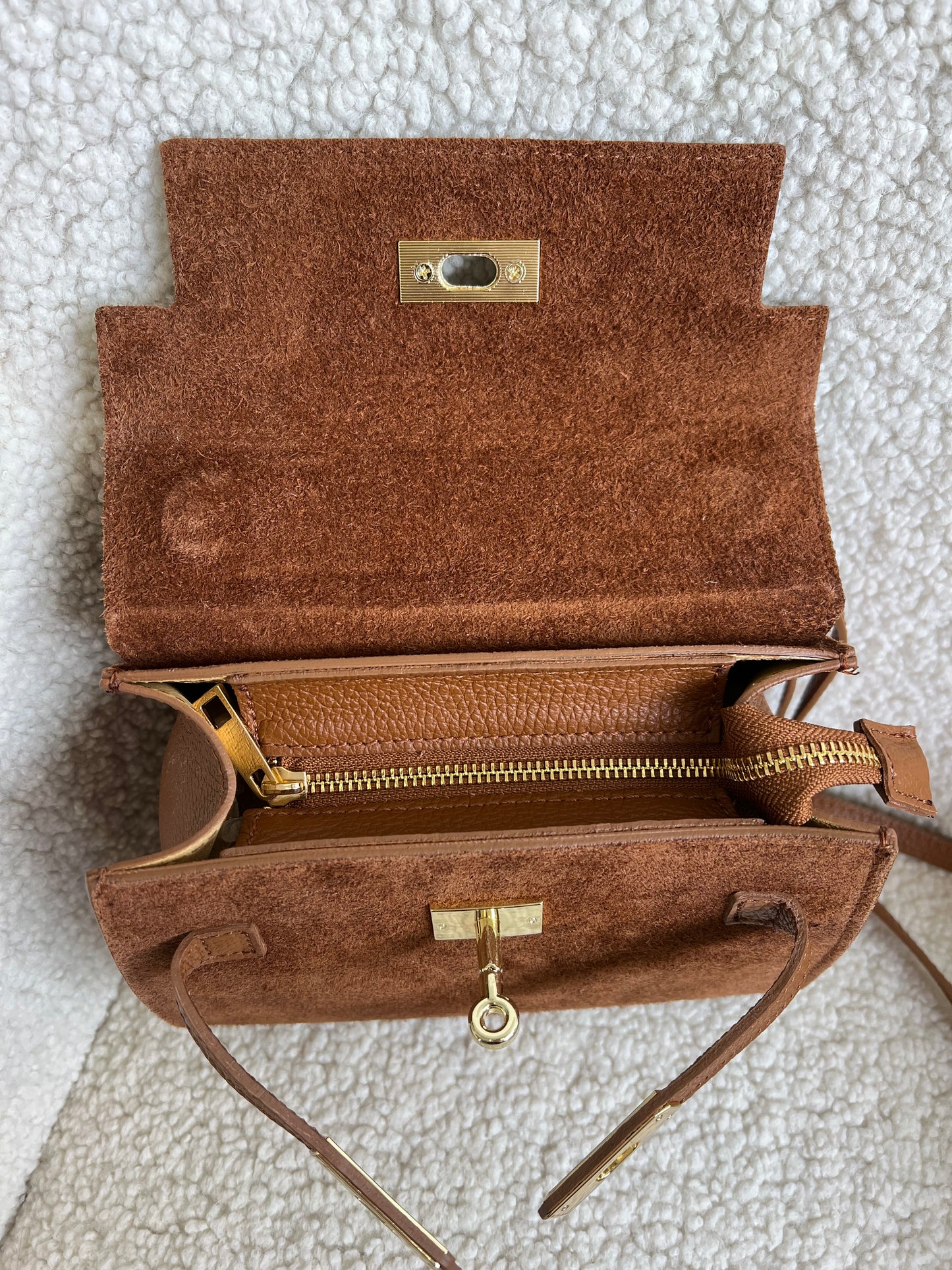 ZELDA BORSA SCAMOSCIATA