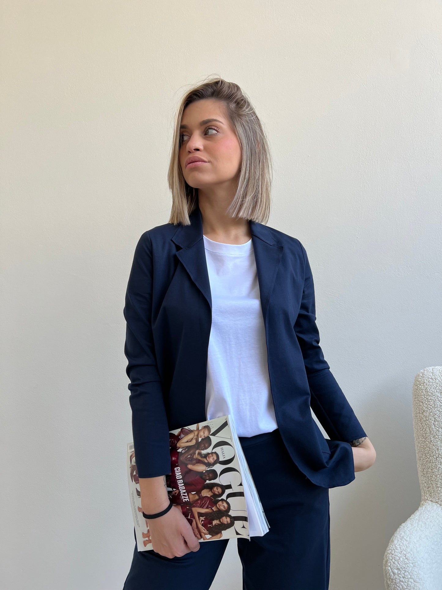 LENNY TAILLEUR BLU NAVY TAGLIA M