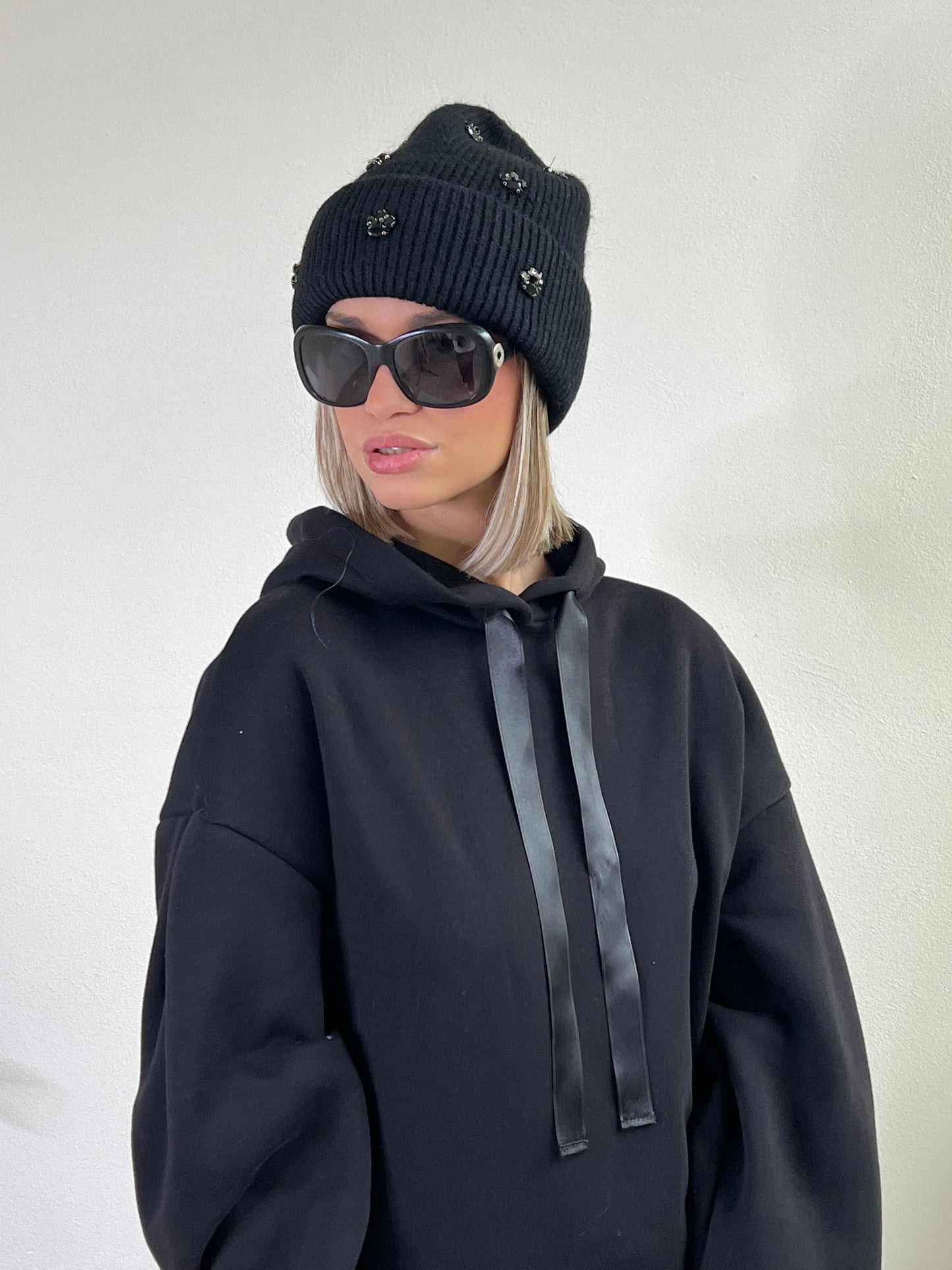 CARINE TUTA FELPATA NERO