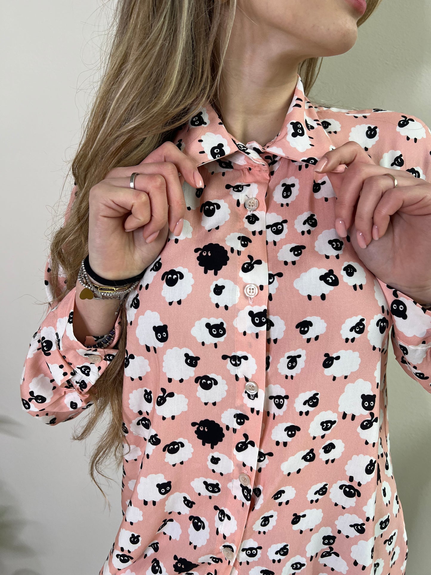 CAMICIA CARTOON STAMPA PECORELLE