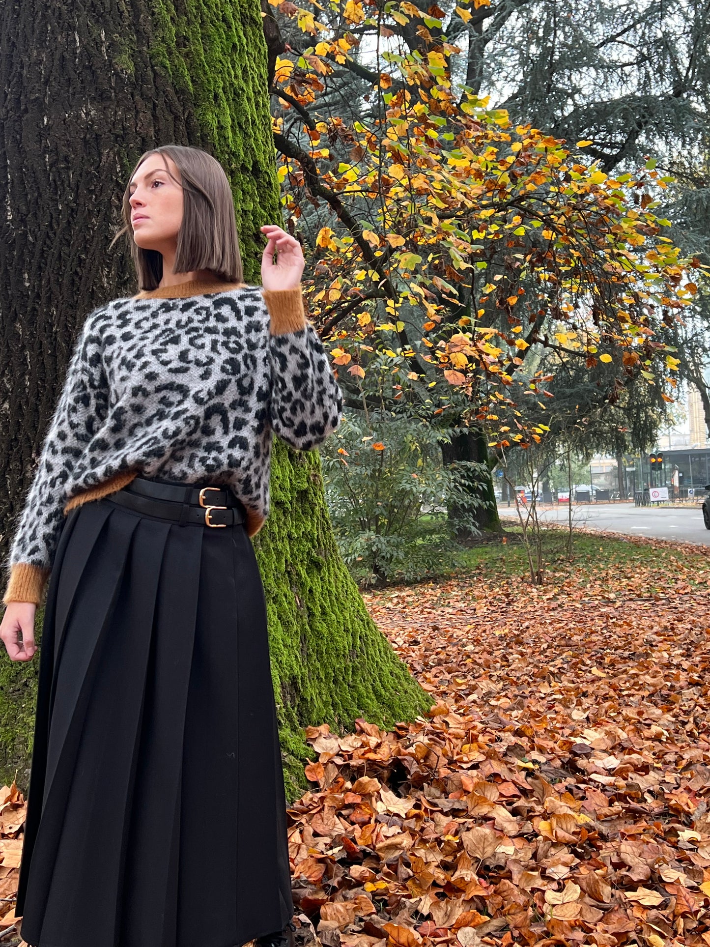 PALOMA GONNA A PIEGHE NERO TAGLIA M/L