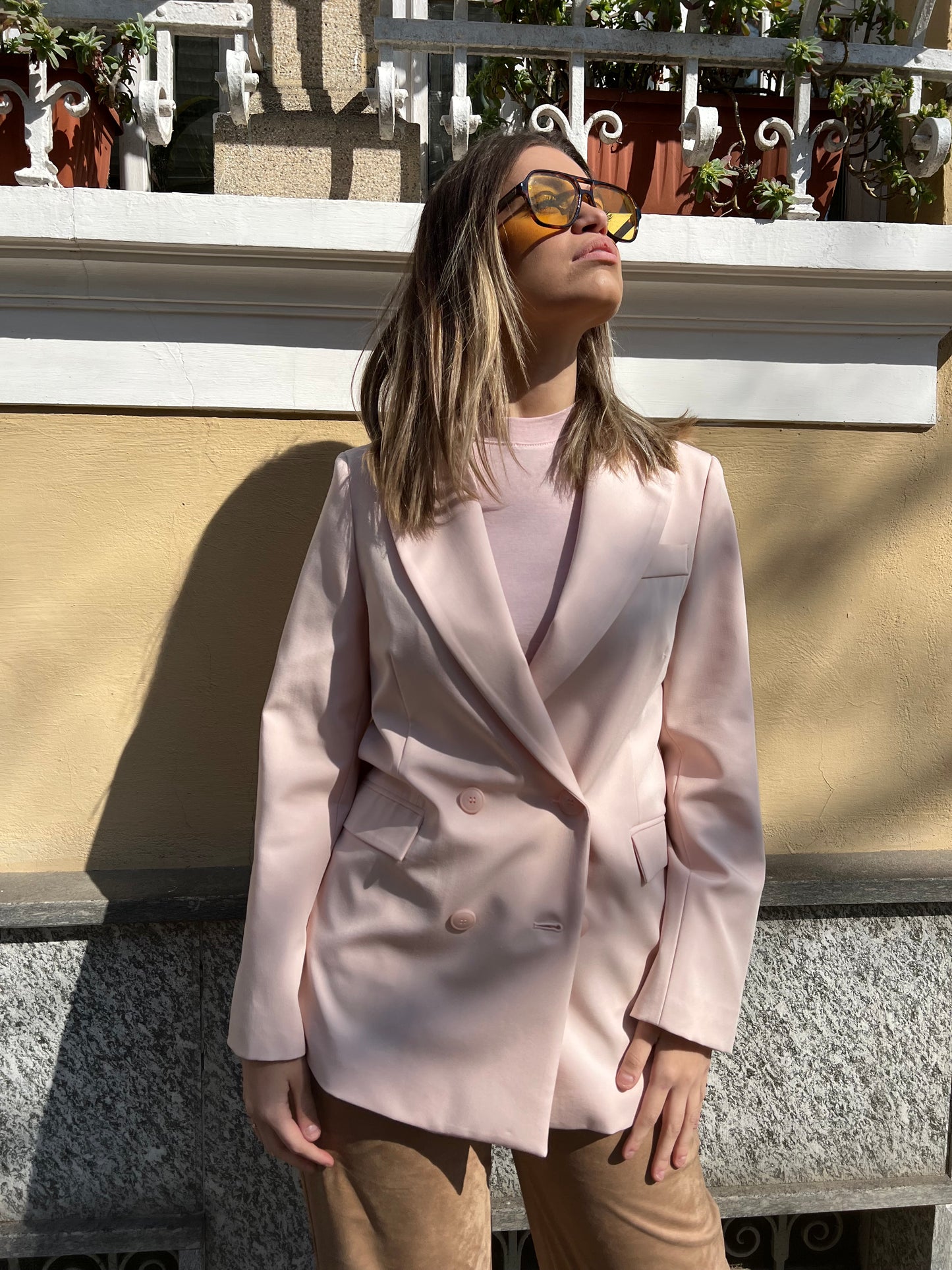 BLAZER DOPPIOPETTO ROSA TENUE TAGLIA S