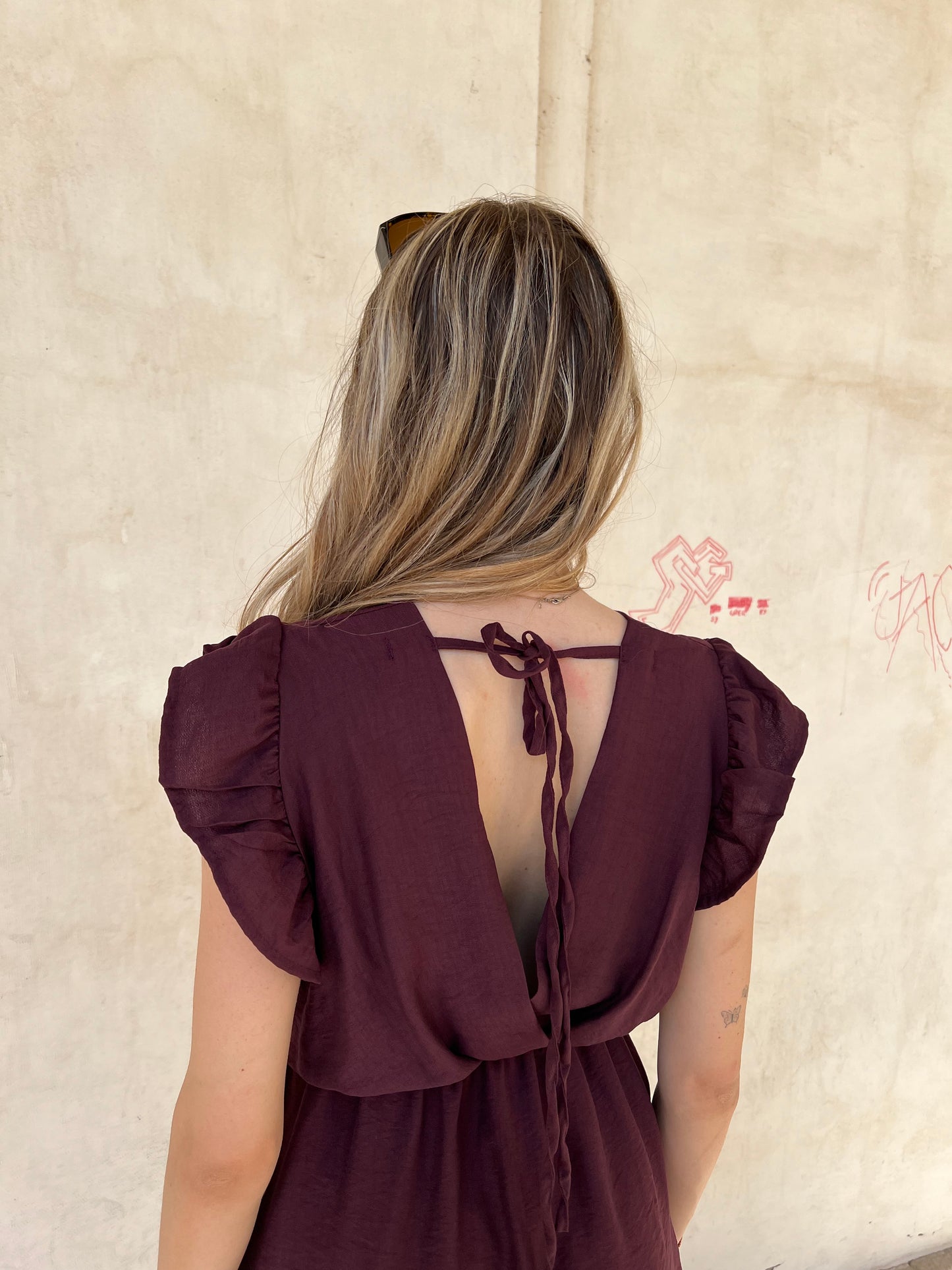 RACHELE MINI DRESS VAR.PRUGNA