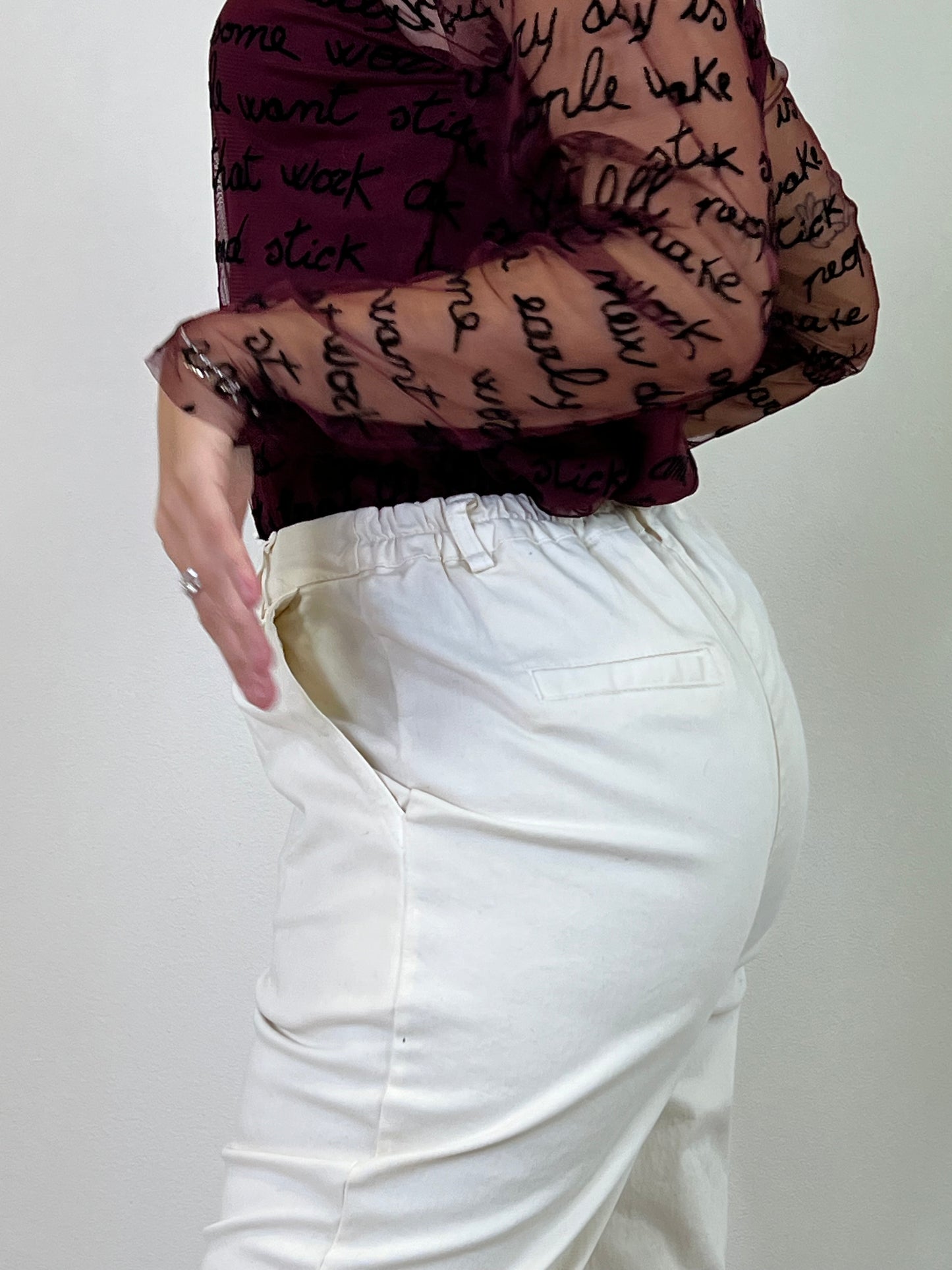 MILANO PANTALONE MOM FIT BURRO taglia L