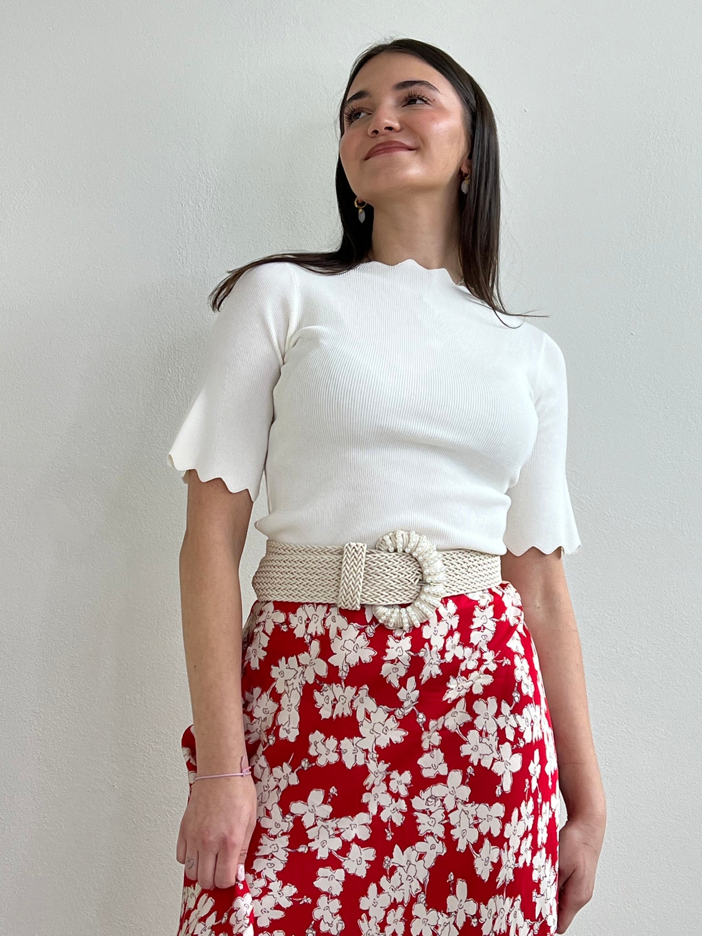 MIETTA PULL SMERLATO PANNA