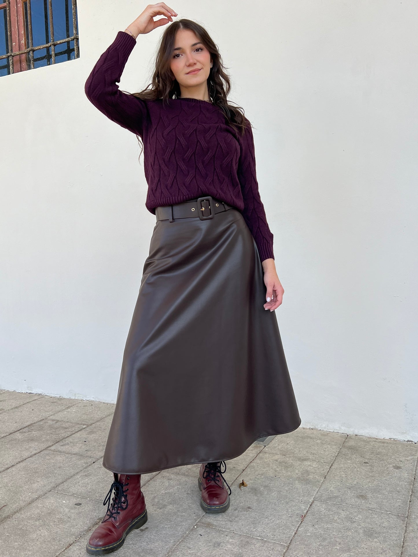 CAMBRIDGE PULLOVER MELANZANA