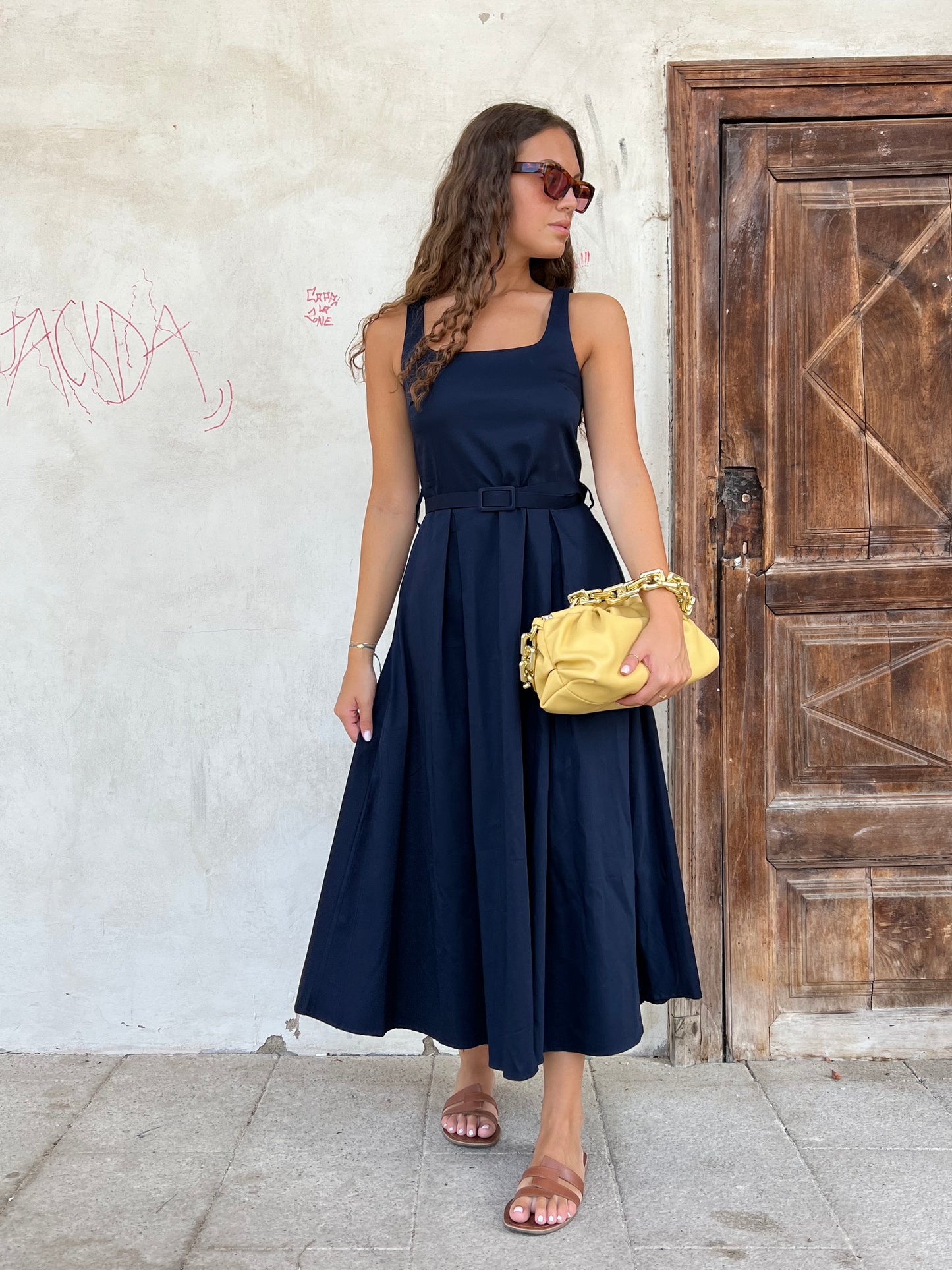 CHARLOTTE DRESS BLU tg.S