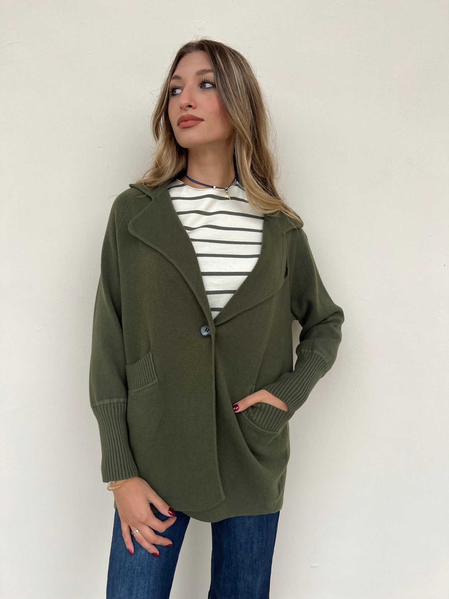 LIZ GIACCA IN MAGLIA. VAR.BOSCO
